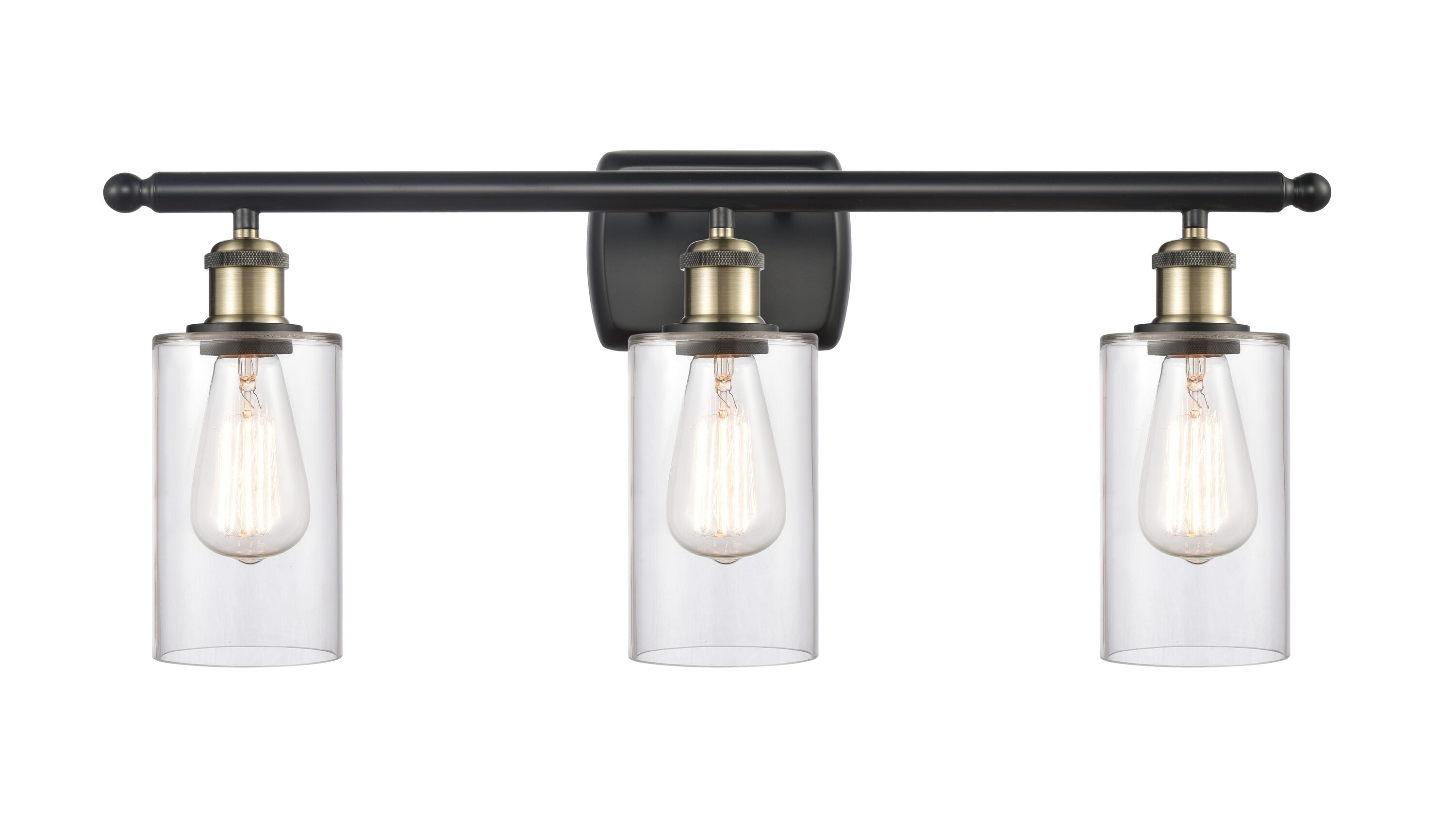 Innovations Lighting 516-3W-BAB-G802 Clymer 26-in 3 -Light Antique Brass Vintage Vanity light