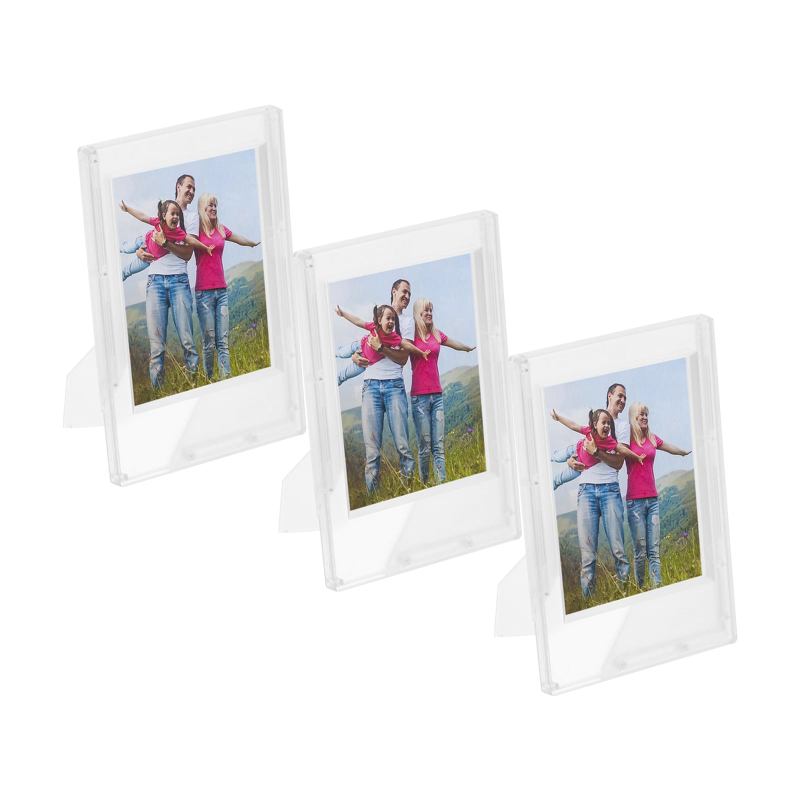 Unique Bargains 3pcs Mini Picture Frames 2.4 x 3.5inch Rectangle Photo ...
