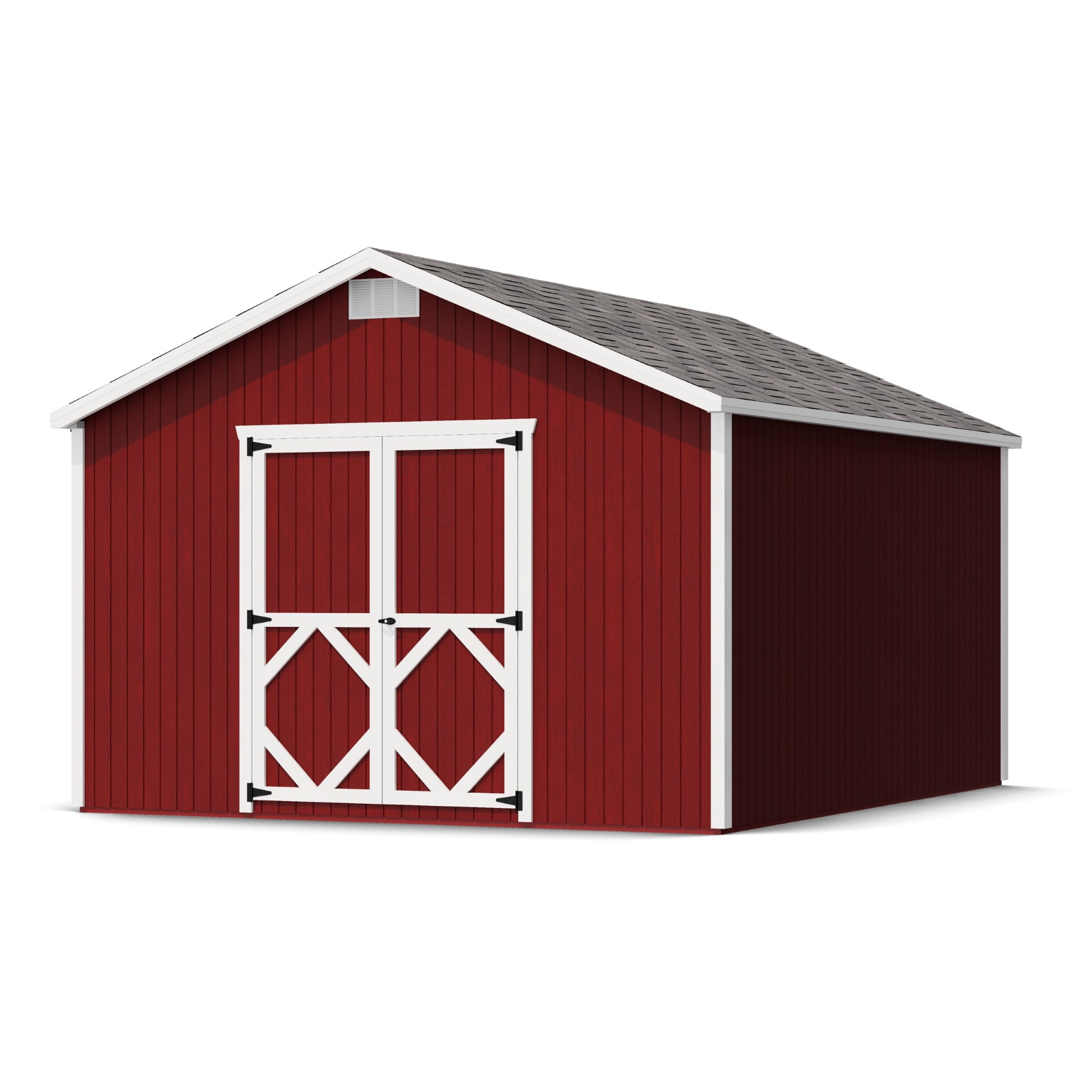 Little Cottage Co 12X14 CGS-PC Classic Gable 12-ft x 14-ft Gable Style Wood Outdoor Storage Shed with 2 Doors