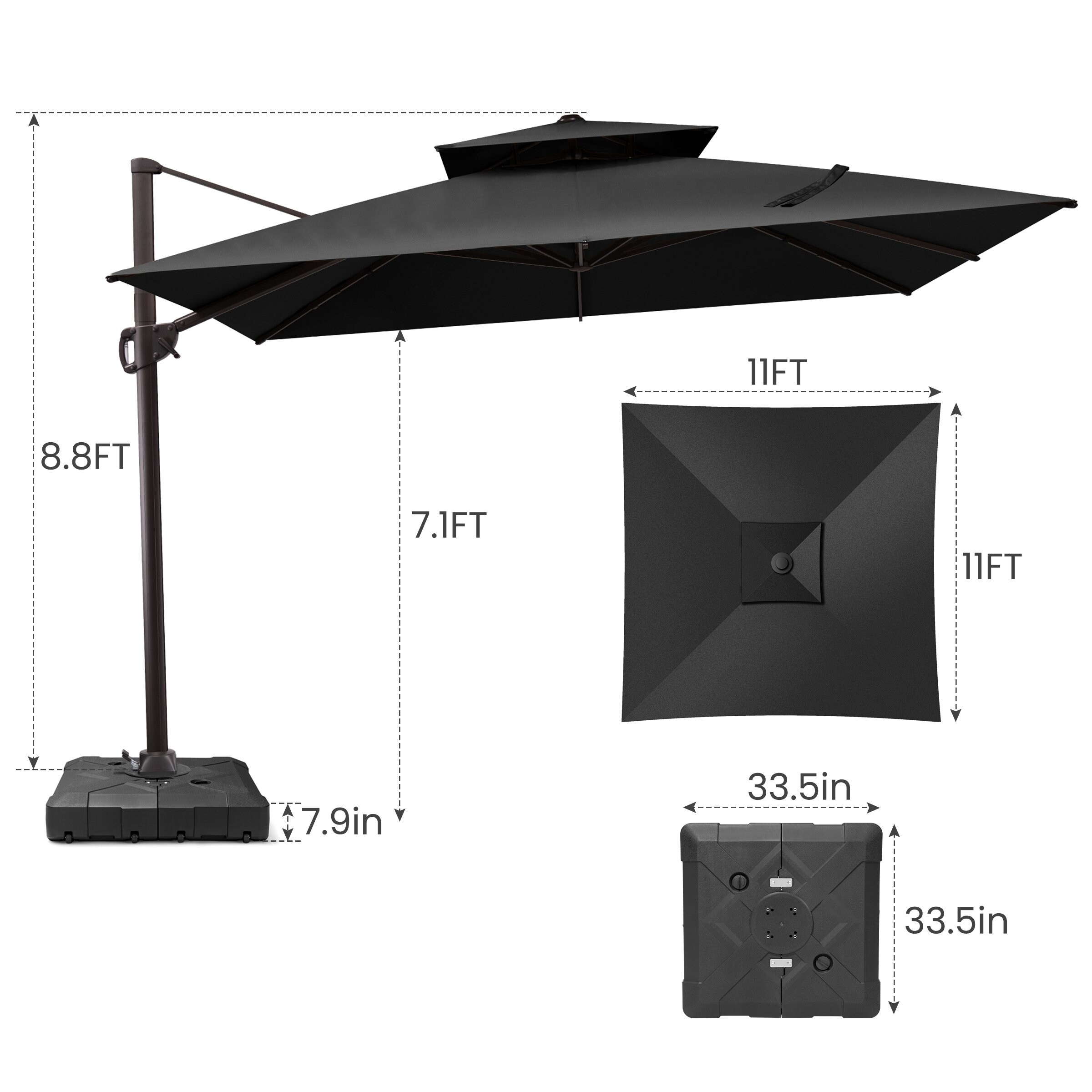 Crestlive Products CL-PU038BLK Umbrellas-2 - View #3
