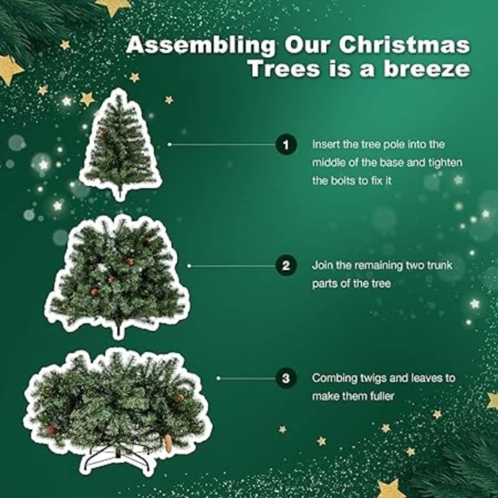 U-HOMY LF-021-HM Artificial-Christmas-Trees - View #4