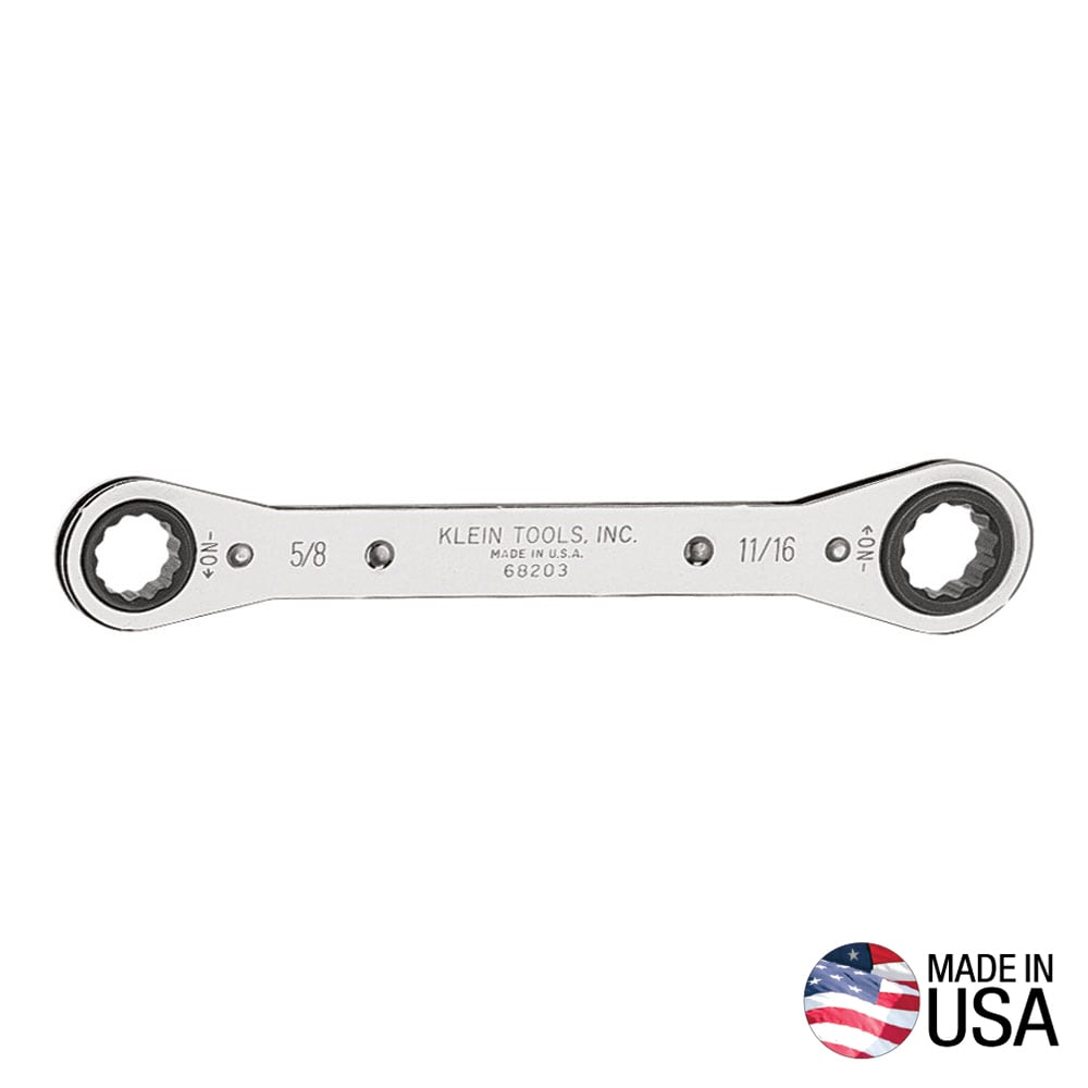 Klein Tools 68203 Reverse Ratcheting Box Wrench Standard