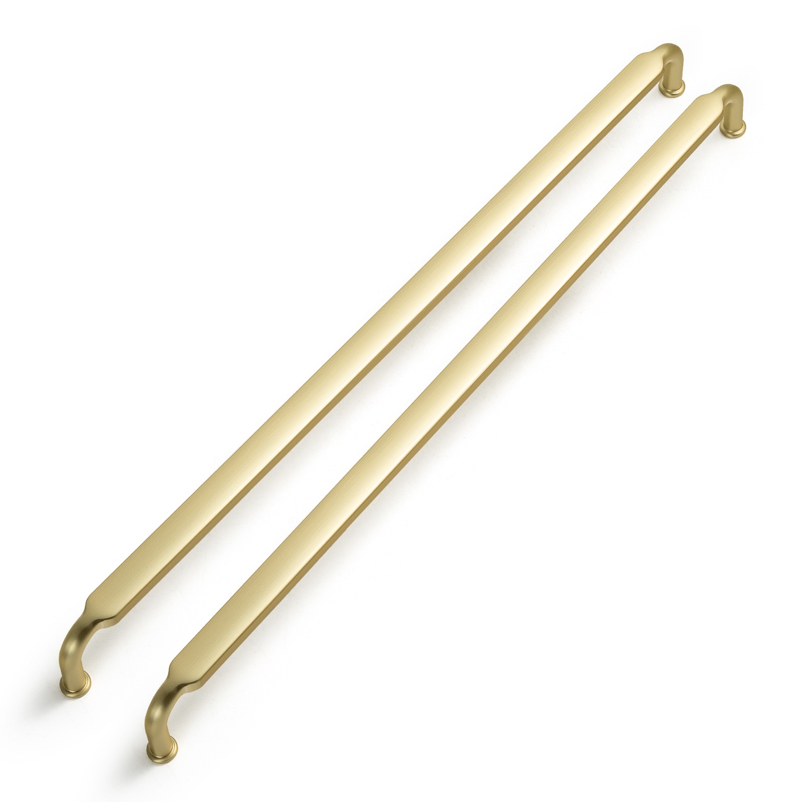 Miaokesen 2202TLS-320 12-5/8-in , 320mm Center to Center Light Brushed Brass Novelty Handle Drawer Pull 6 -Pack