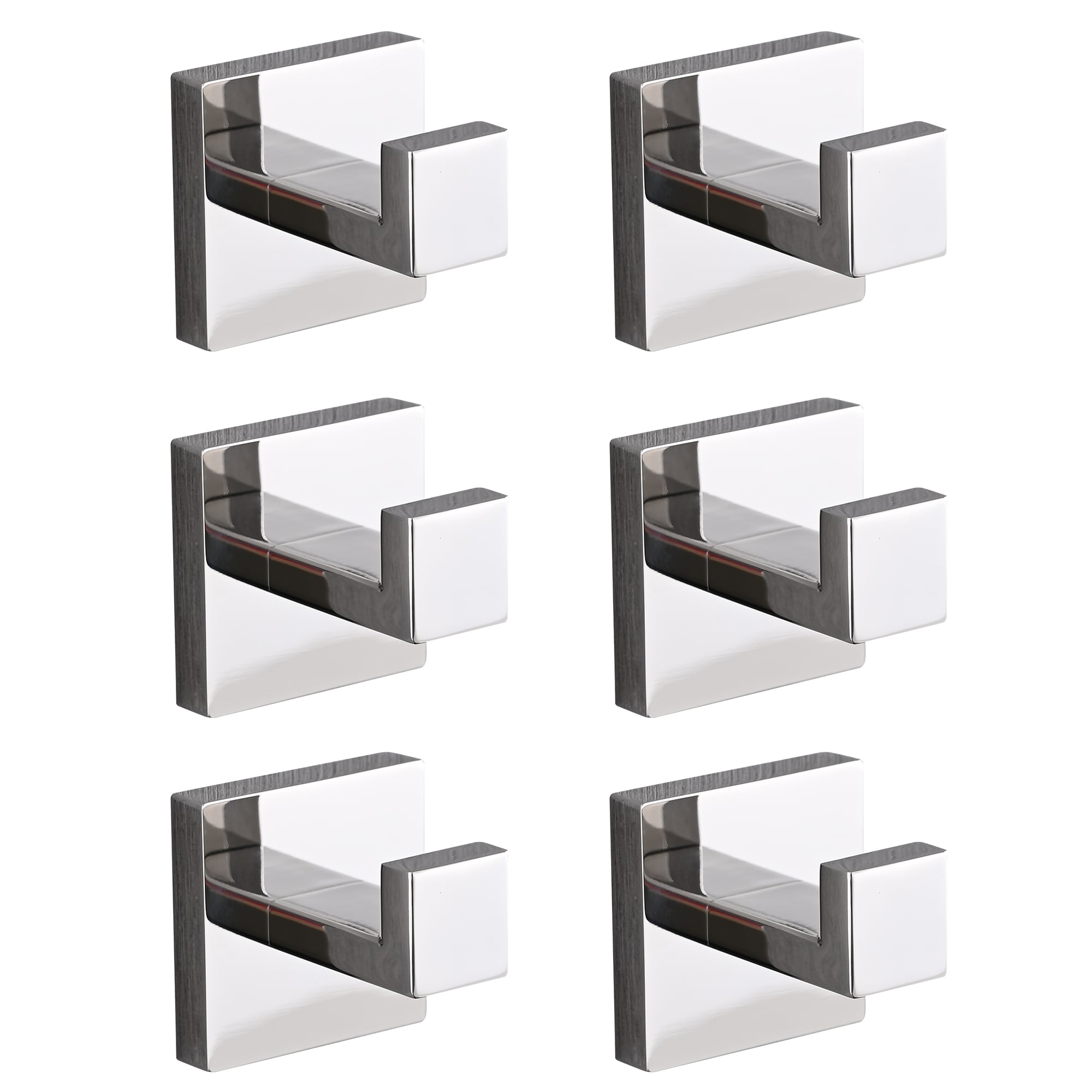 CASAINC Chrome 6-Hook Wall-Mounted Towel Hook