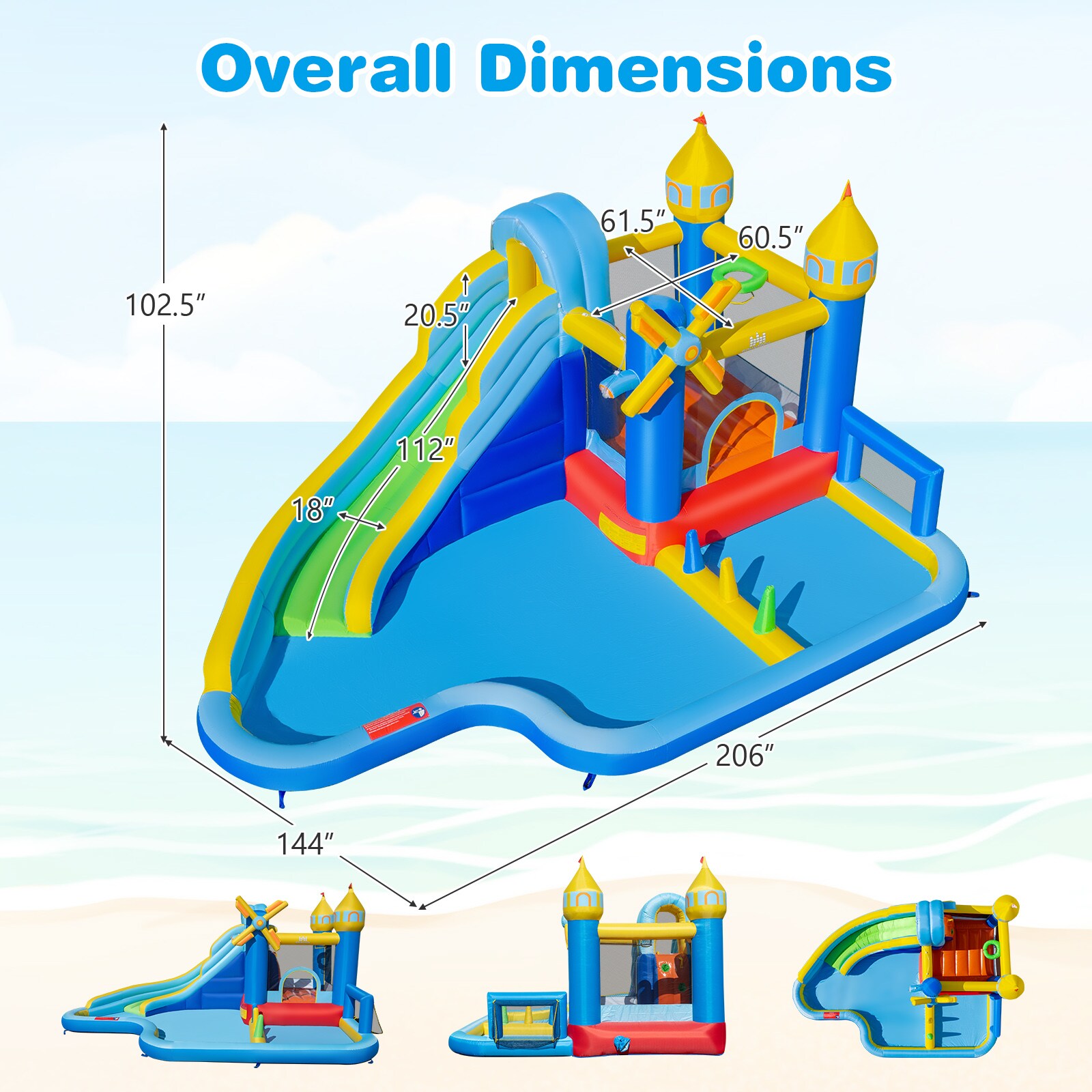 Costway CSHY006985 Bounce-Houses - View #3