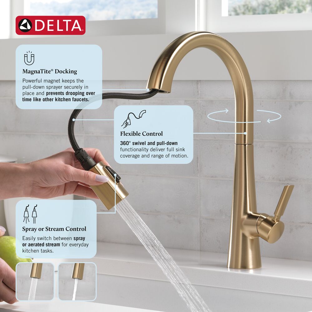 Delta 9191-CZ-PR-DST Kitchen-Faucets - View #8