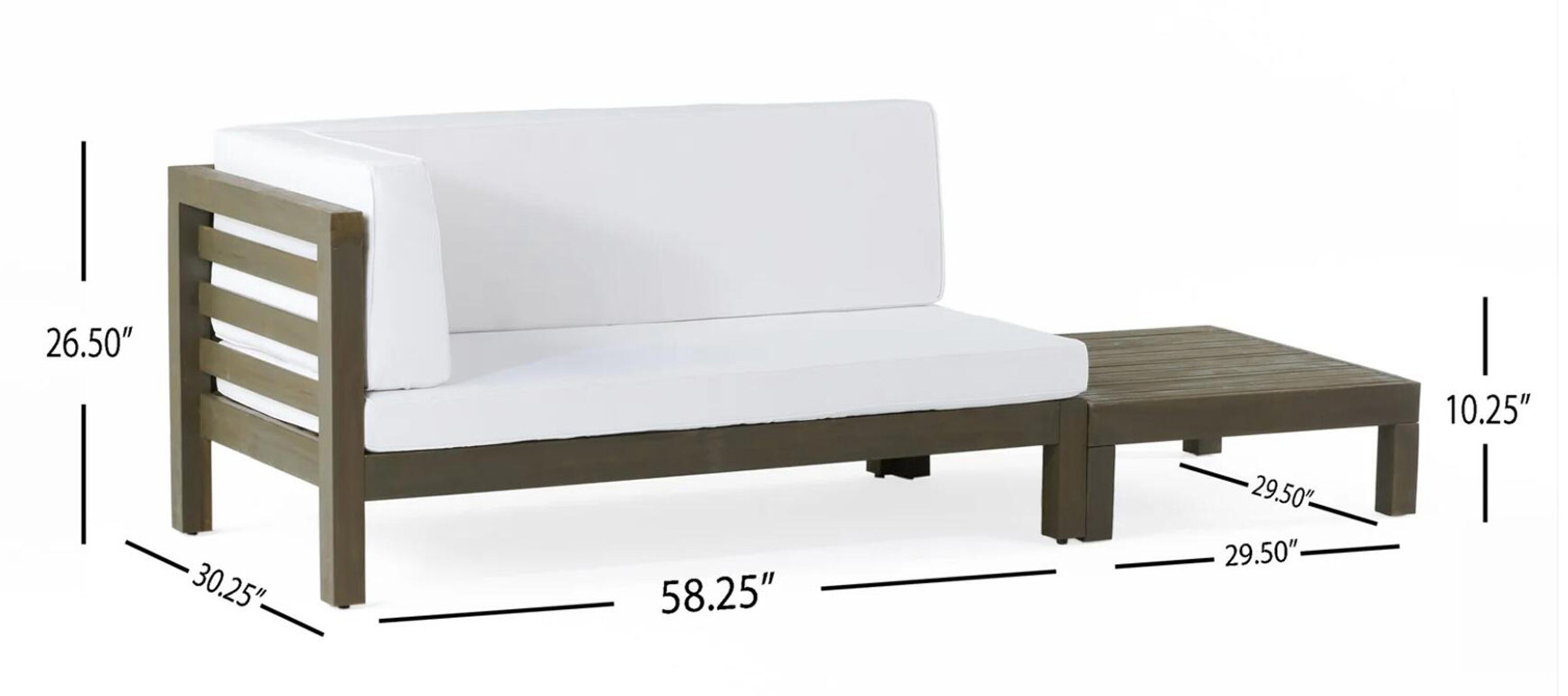 ModernLuxe L3P-59101.00WHI-15 bench - View #11
