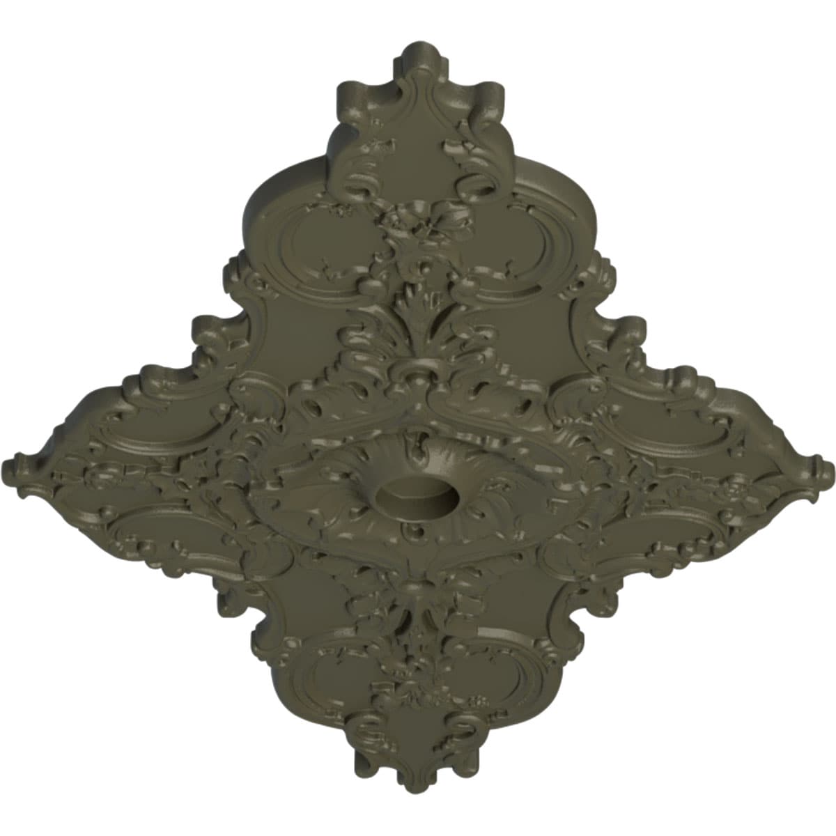 Ekena Millwork CM70X43MLWHF Ceiling-Medallions - View #2