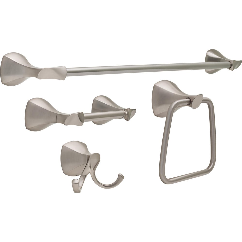 MAP Steel Bathroom Accessories Set with TOWAL Rod,Ring,Liquid