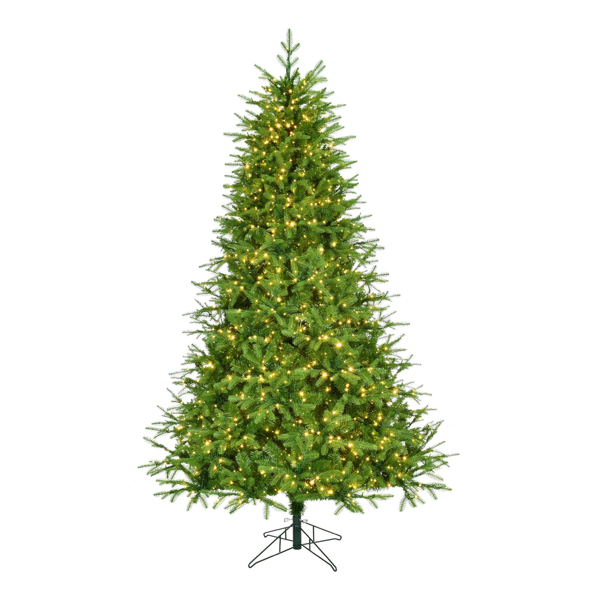 Fraser Hill Farm Heritage 7.5-ft Pine Pre-lit Artificial Christmas Tree Multicolor/White LED Lights