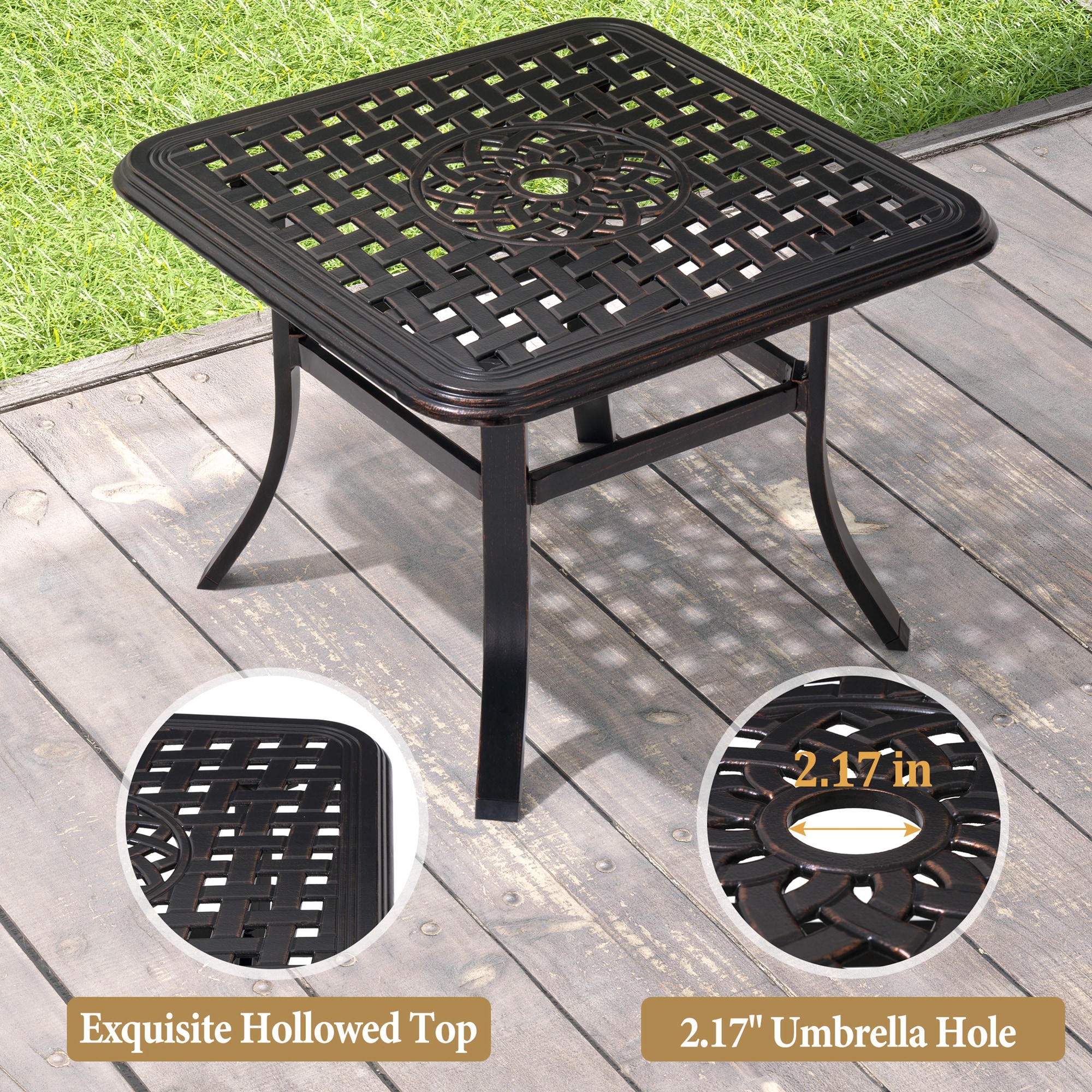 Crestlive Products CL-TB003BLK Patio-Tables - View #4