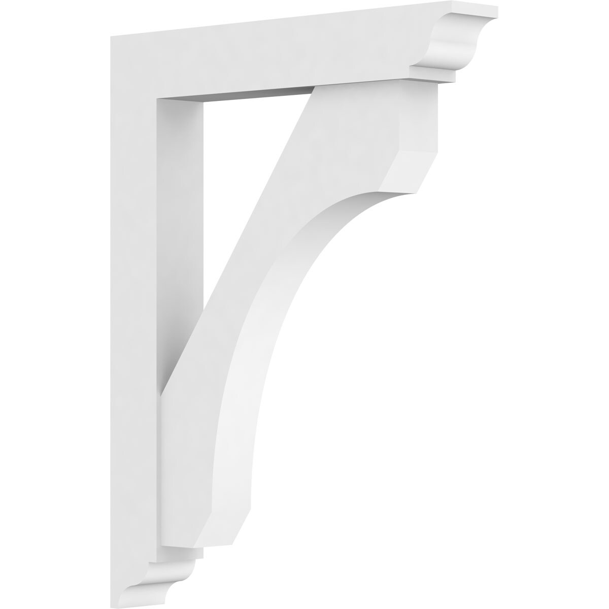 Ekena Millwork BKTP03X20X26LEC01 Standard Legacy 3-in x 20-in x 26-in White PVC Standard bracket