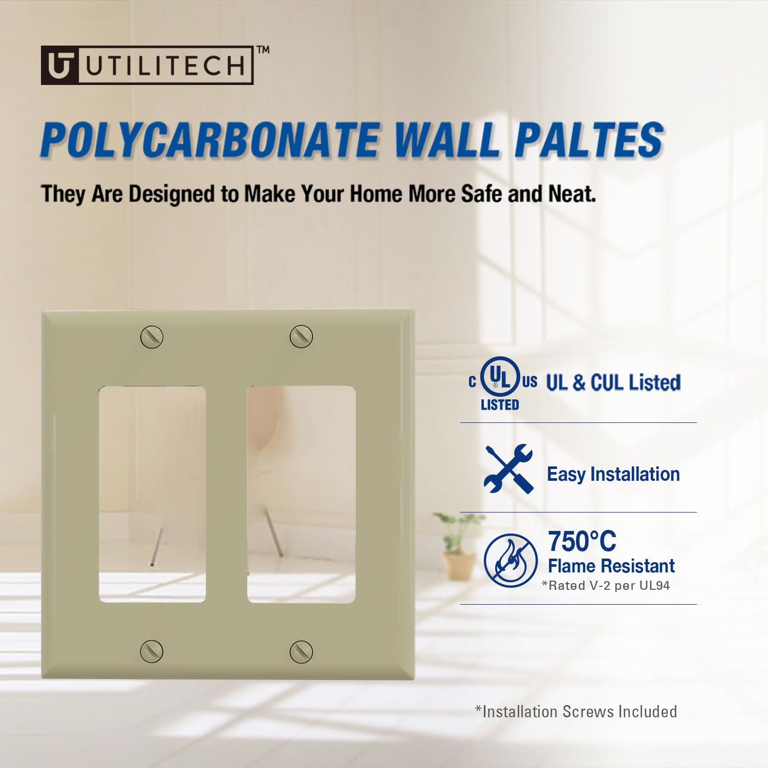 Utilitech 3032-IV10 Electrical-Wall-Plates - View #2