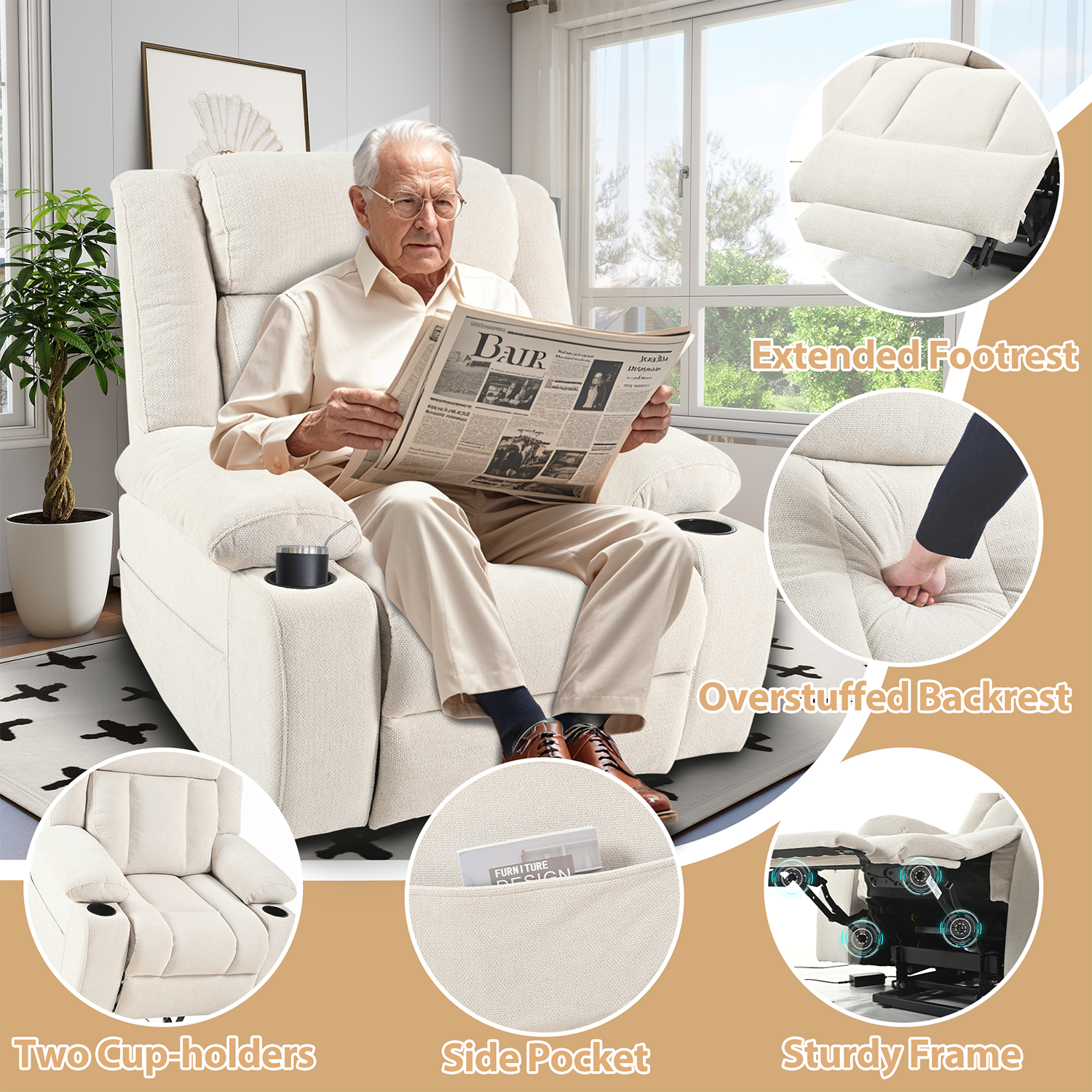 GZMR GZ-QN08BR recliners - View #5