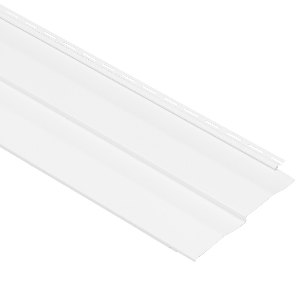 Georgia-Pacific 531674B Vision Pro Double 5-in Dutch lap White Vinyl Siding Panel 10.0-Inches x 144.0-Inches 10.0-Sq. Feet /piece