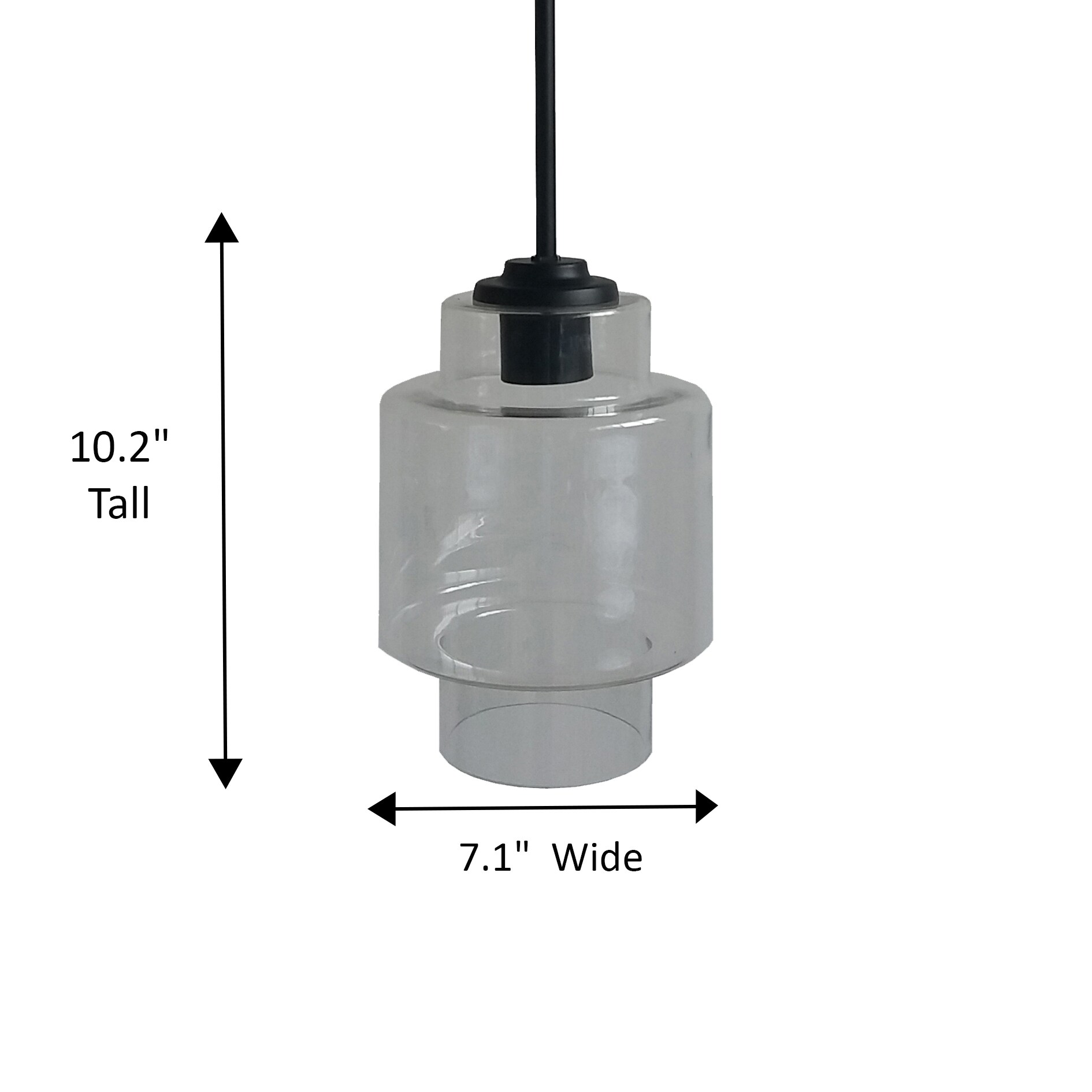 Whitfield Lighting PT96R-1CLBK Pendant-Lights - View #5