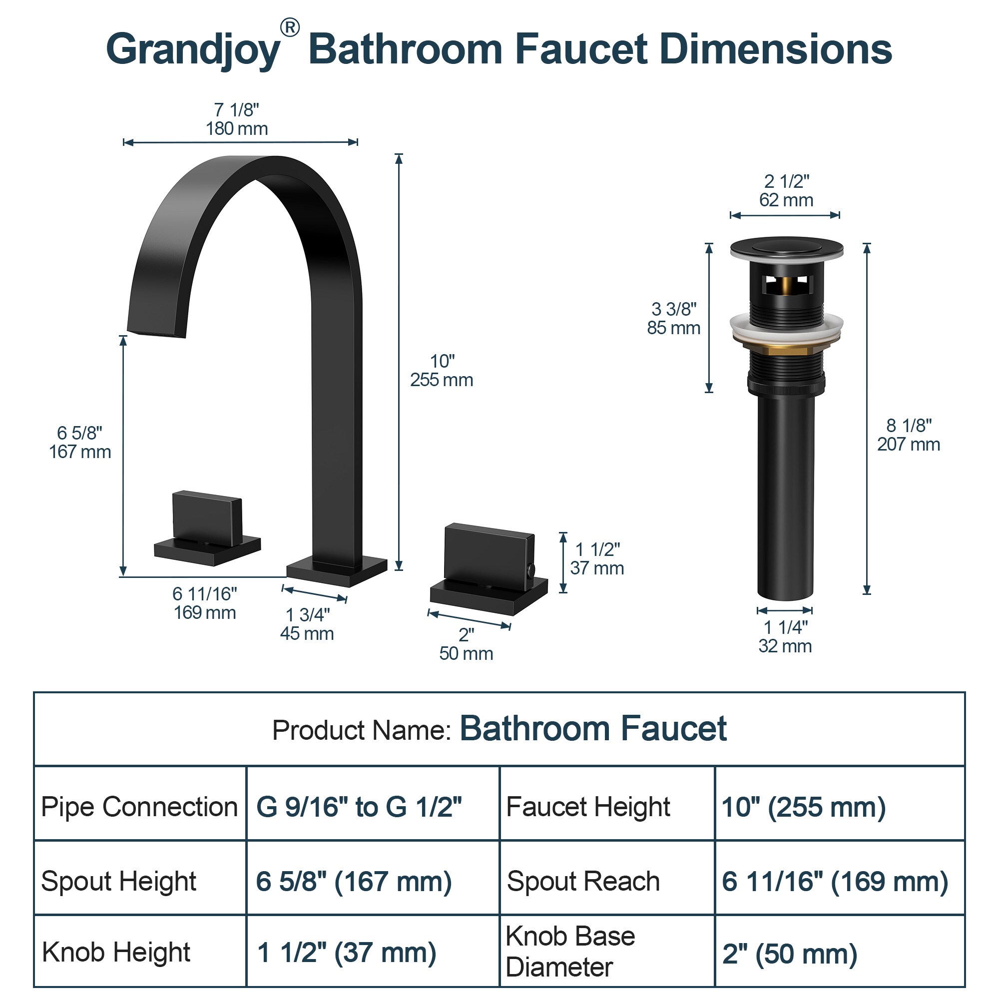 GRANDJOY SGF11GJ-51BL Lavatory-Faucets - View #9