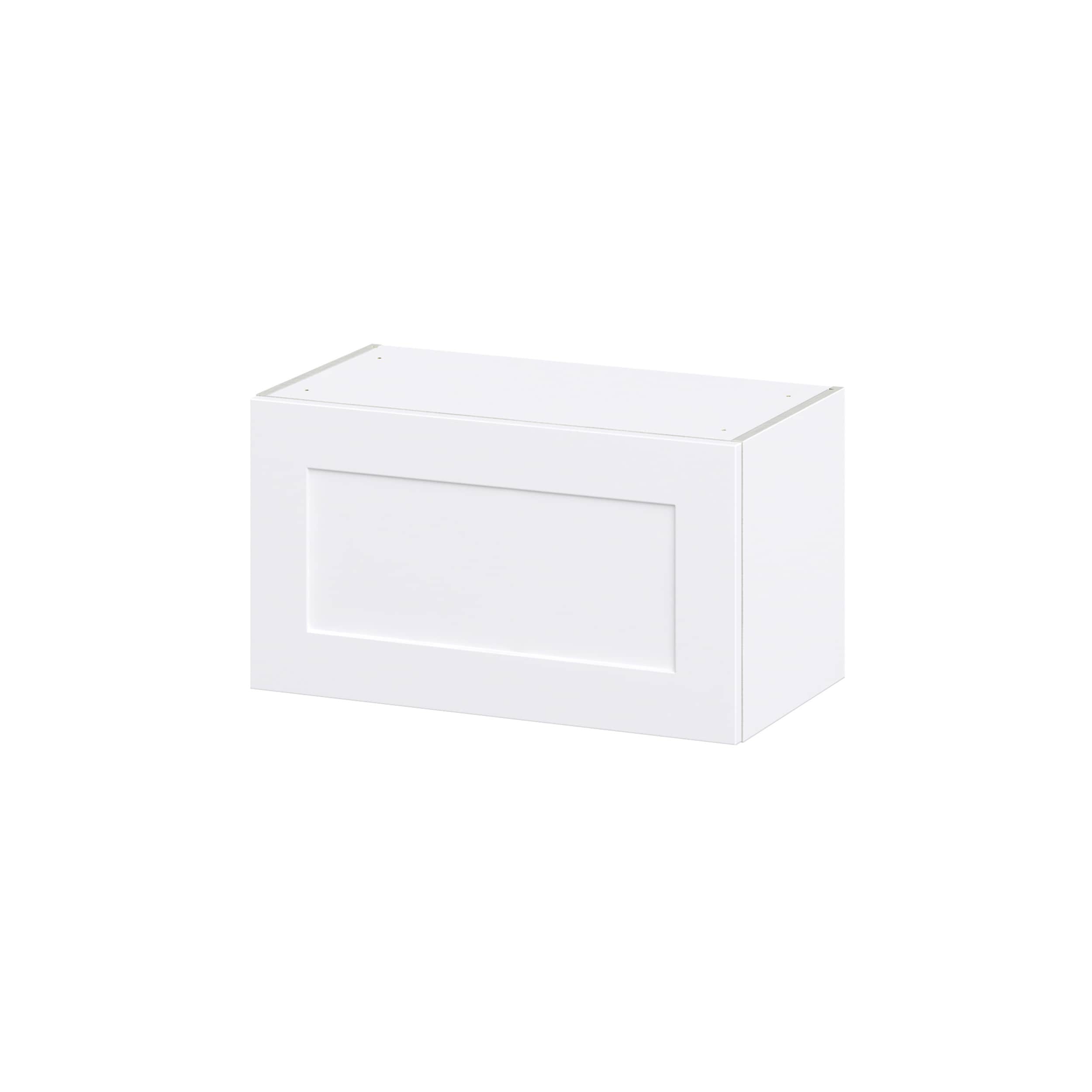Hugo&Borg Jolie 24-in W x 15-in H x 14-in D Warm White Wall Fully Assembled Cabinet (Recessed Panel Shaker Door Style)