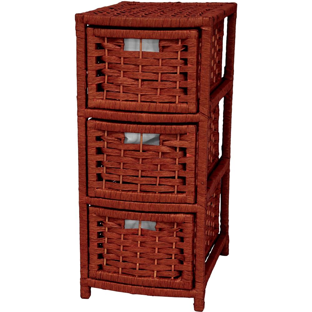 Red Lantern JH09-048-3-MHGNY Brown Pine 3-Drawer Chest