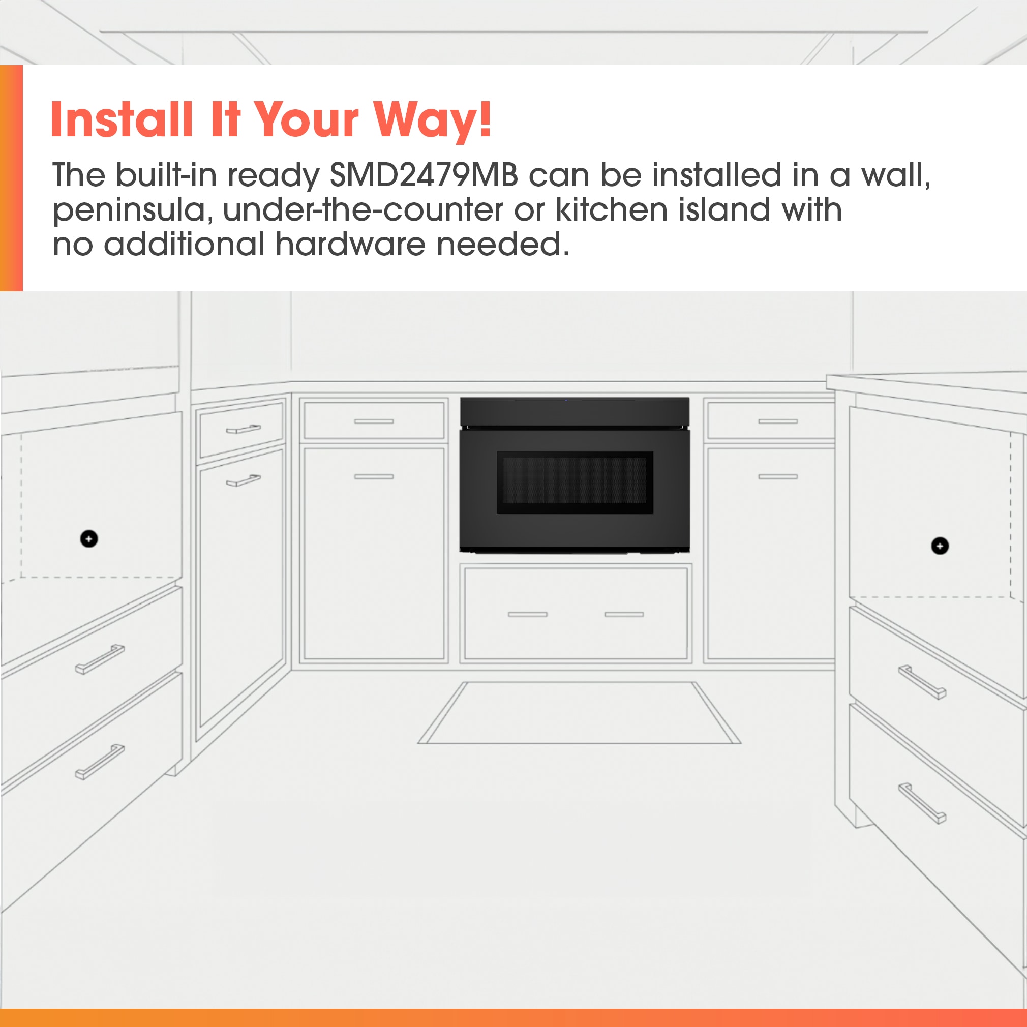 Sharp SMD2479MB Microwave-Drawers - View #16