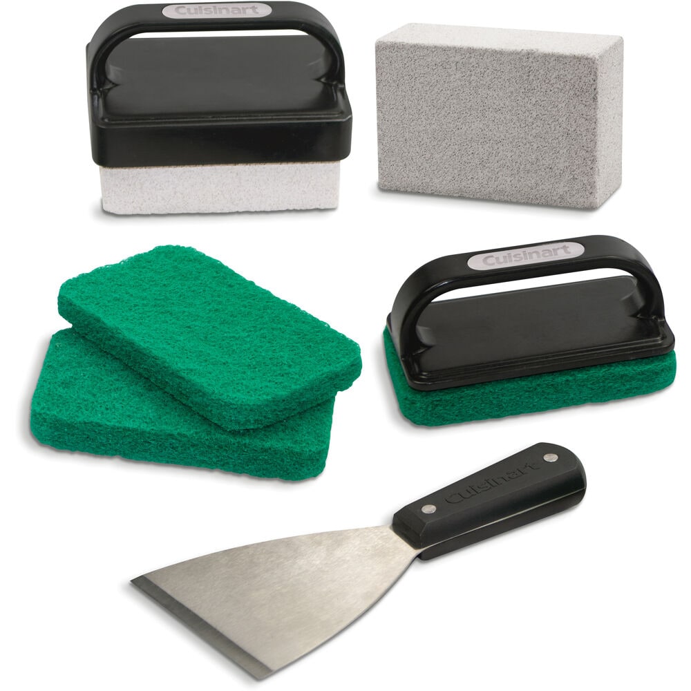Griddle Cleaning Kit - Flat Top Grill Cleaner, stainless steel scraper –  Grillers Choice Brands
