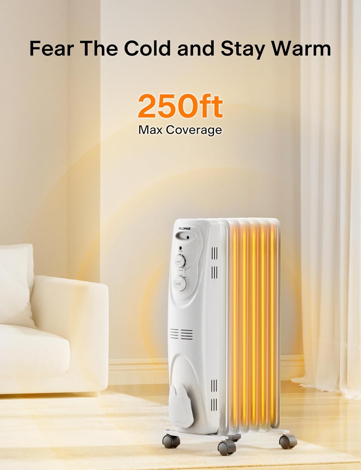 PELONIS PHO15A2AGW Portable-Electric-Heat - View #2