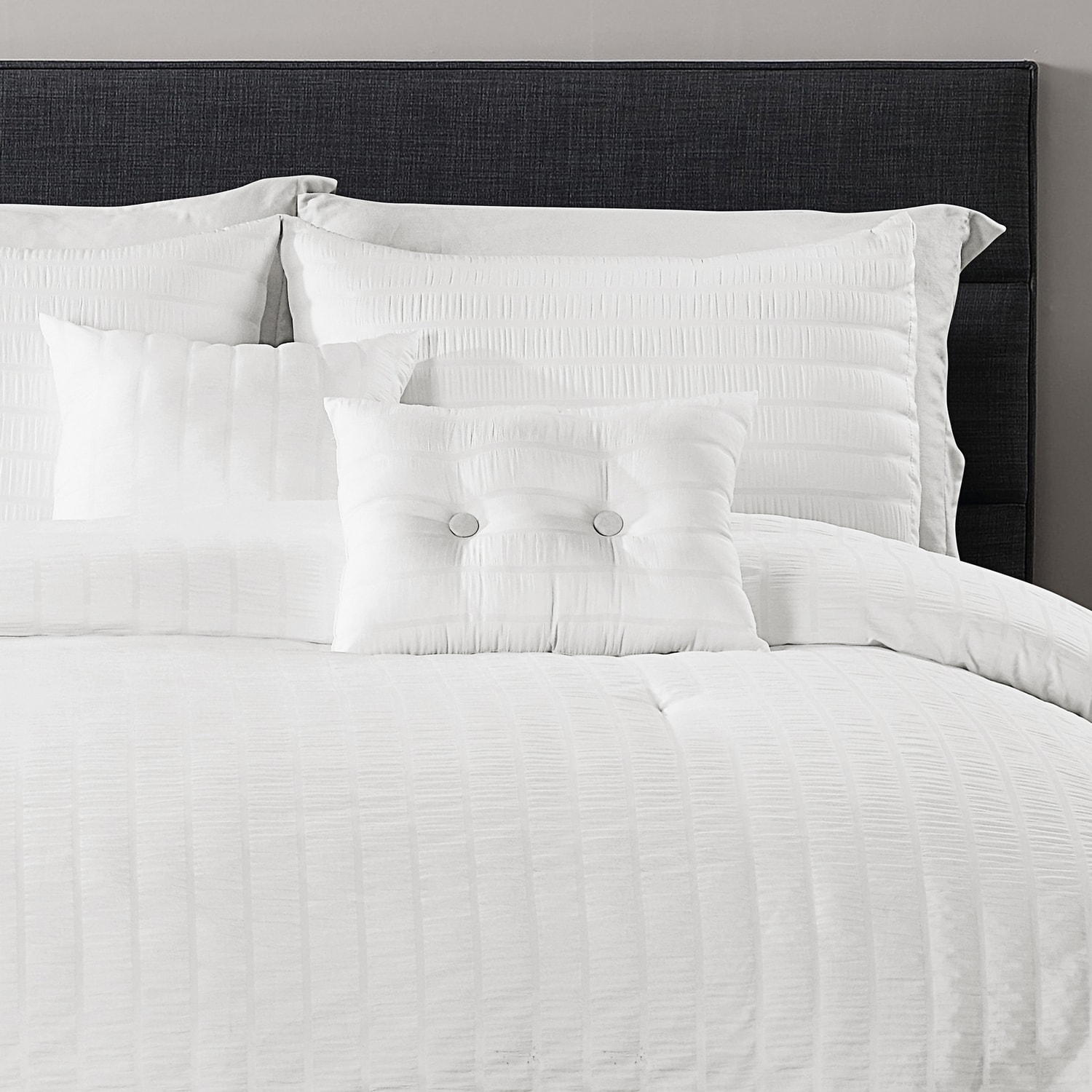 California King Black Cotton Reversible Comforter Set