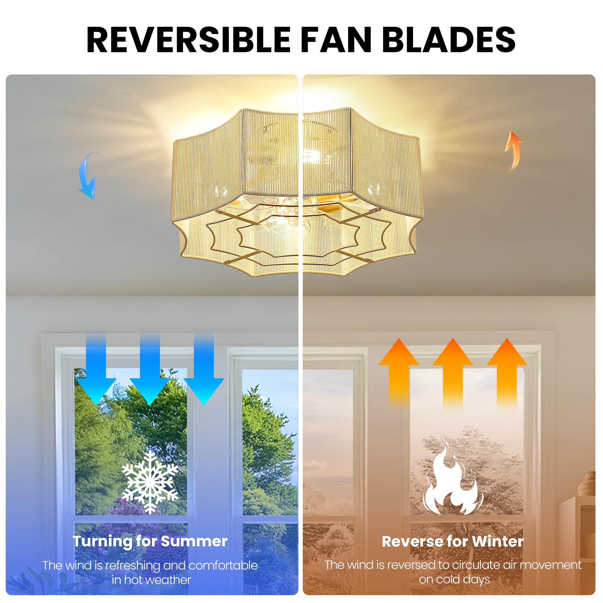 KAISITE 8189CF-04MS-US Ceiling-Fans - View #5