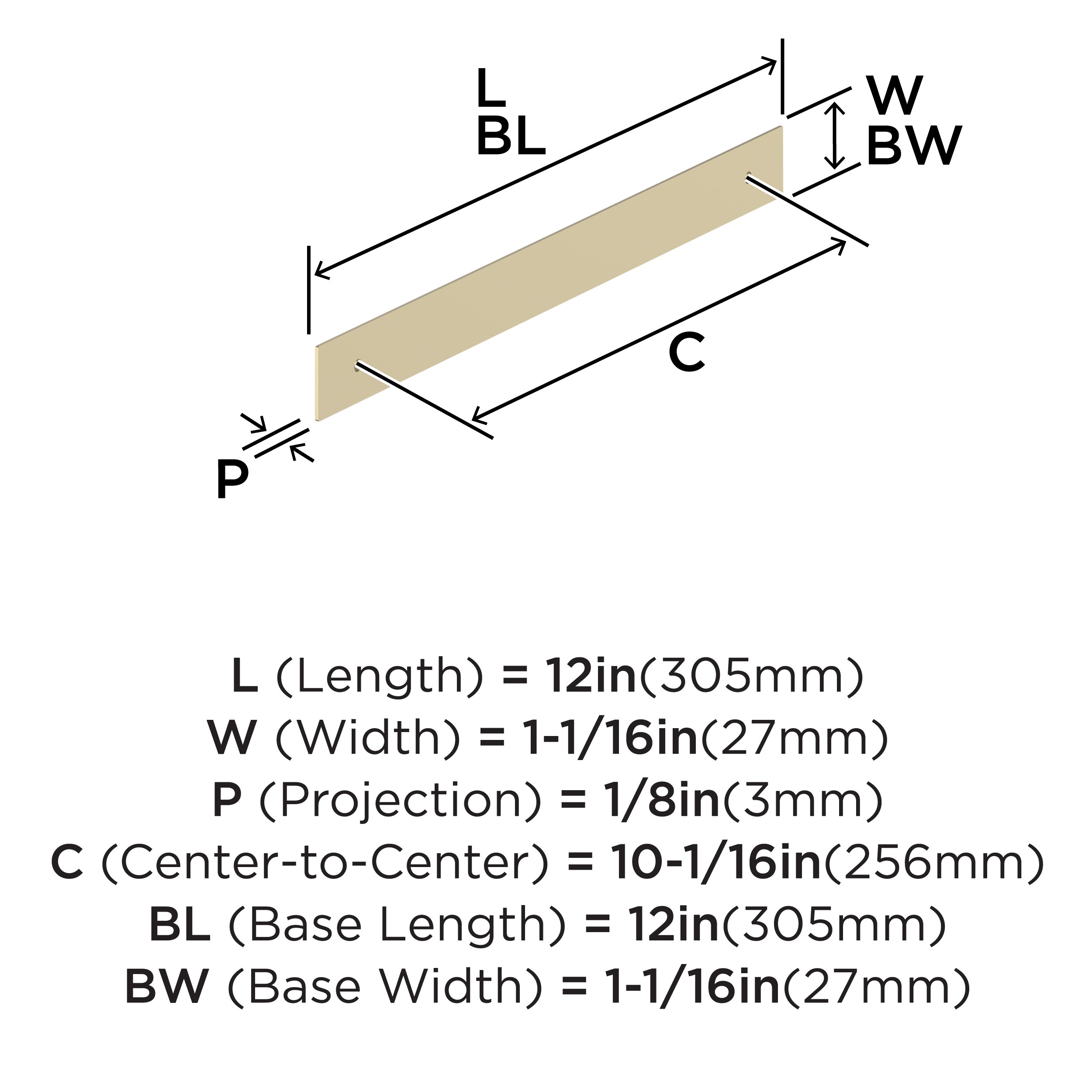 Amerock BP37593BBZ Drawer-Hardware - View #3