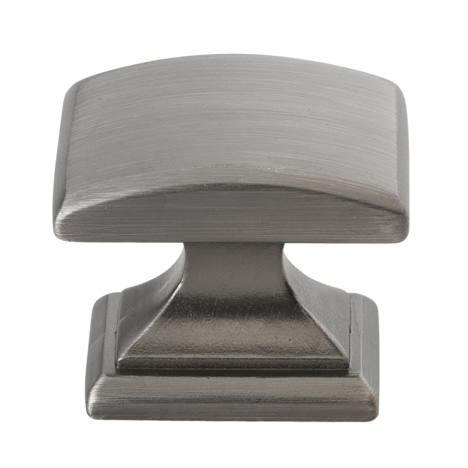 GlideRite Hardware 5740-BP-5 1-1/4 in. Domed Convex Square Cabinet Knob - 5 Pack