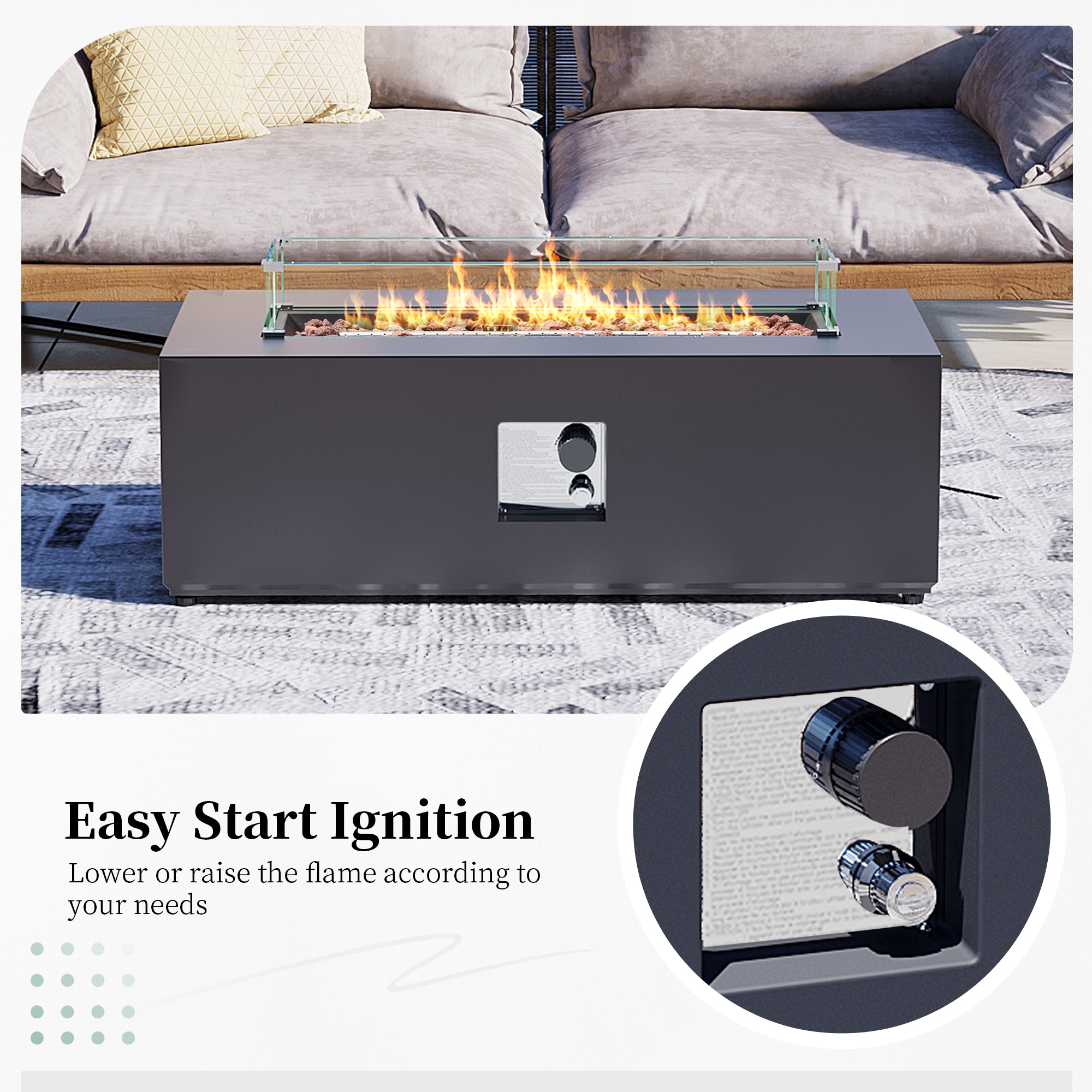 Patio Watcher LS-42T-FX-DG-WB Outdoor-Gas-Firepits - View #5