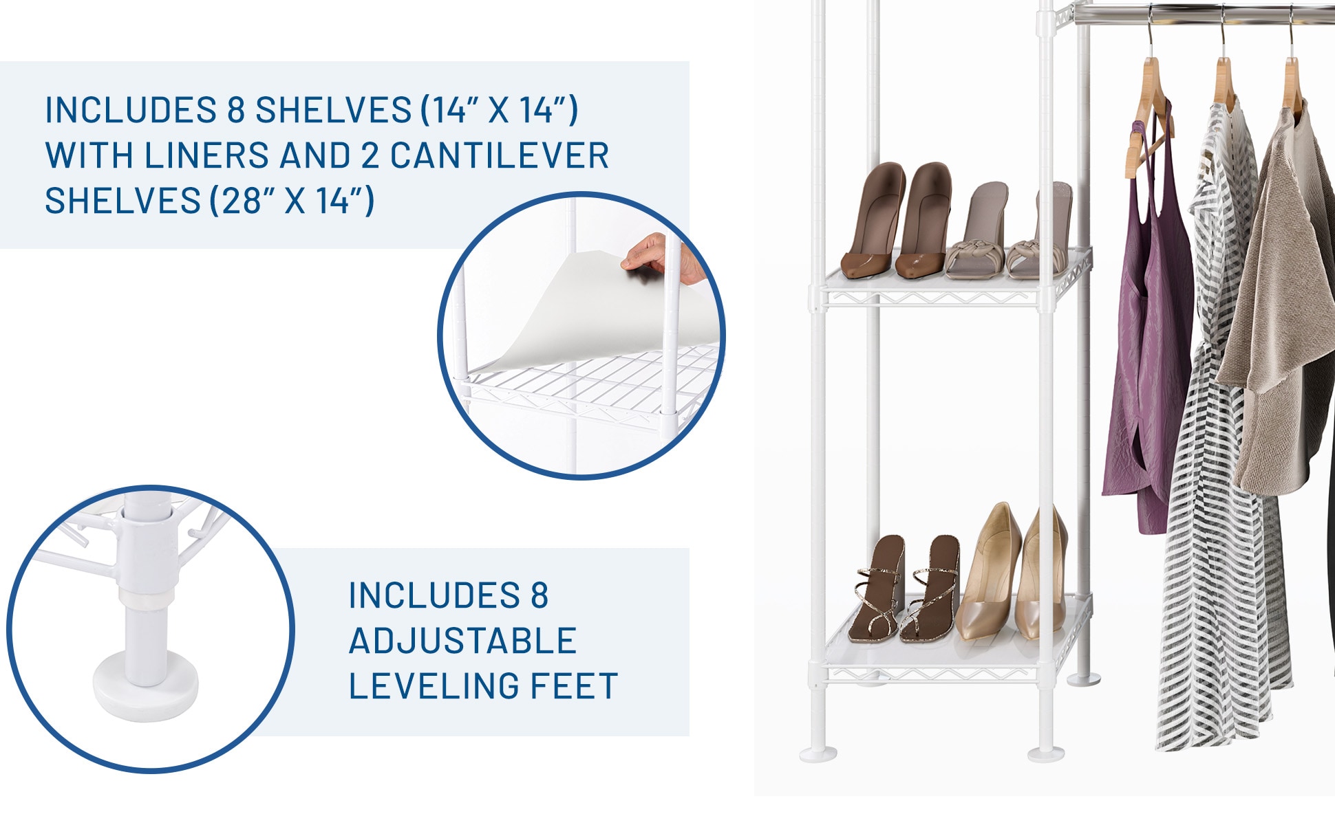 Seville Classics SHE05809B Clothing-Storage-Accessories - View #3