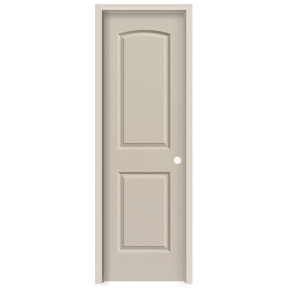 RELIABILT 24-in x 80-in Hollow Core 2-panel Round Top Left Hand Smooth Primed Molded Composite Split Jamb Single Prehung Interior Door (445 Casing) -  PRO10131215