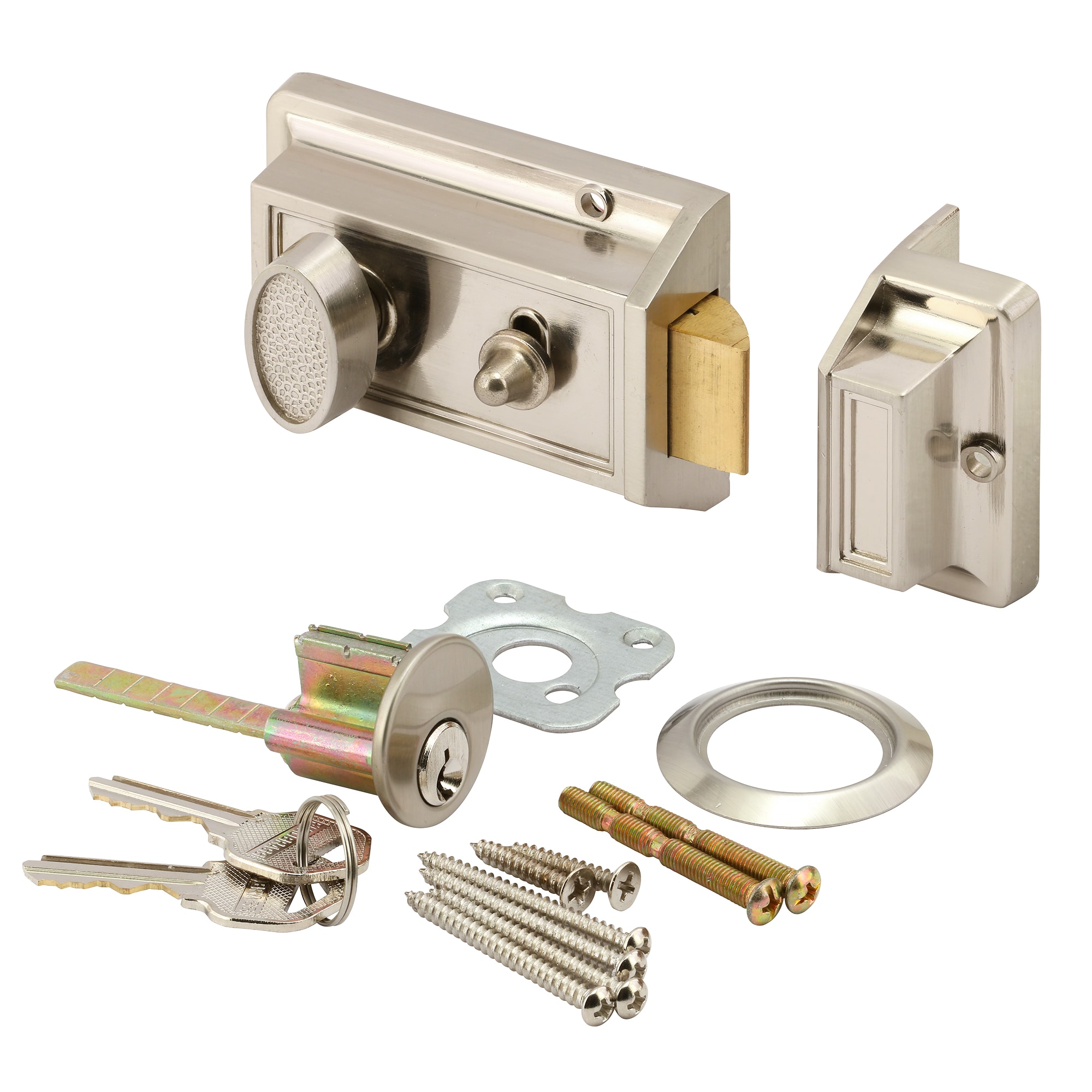 Prime-Line U 10516 Satin Nickel Single Cylinder Deadbolt