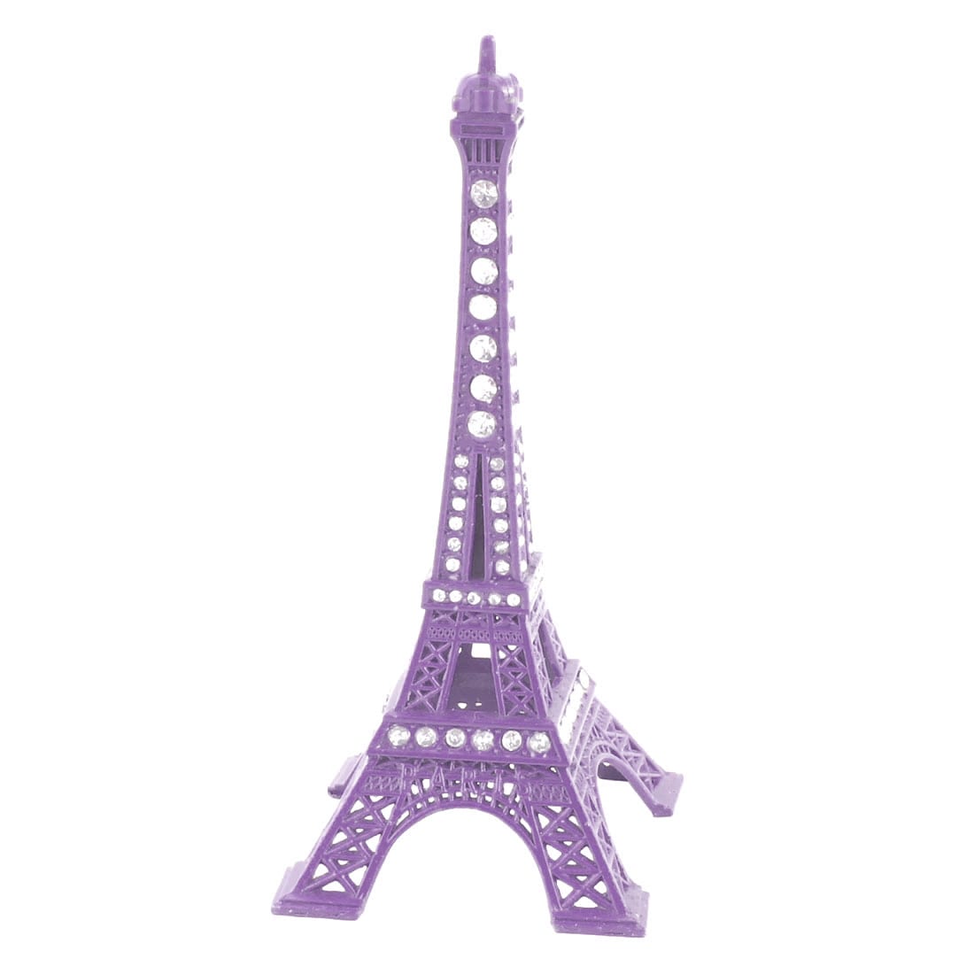 Unique Bargains - Metal Home Dresser Miniature Statue Eiffel Tower Model Souvenir Ornament Purple