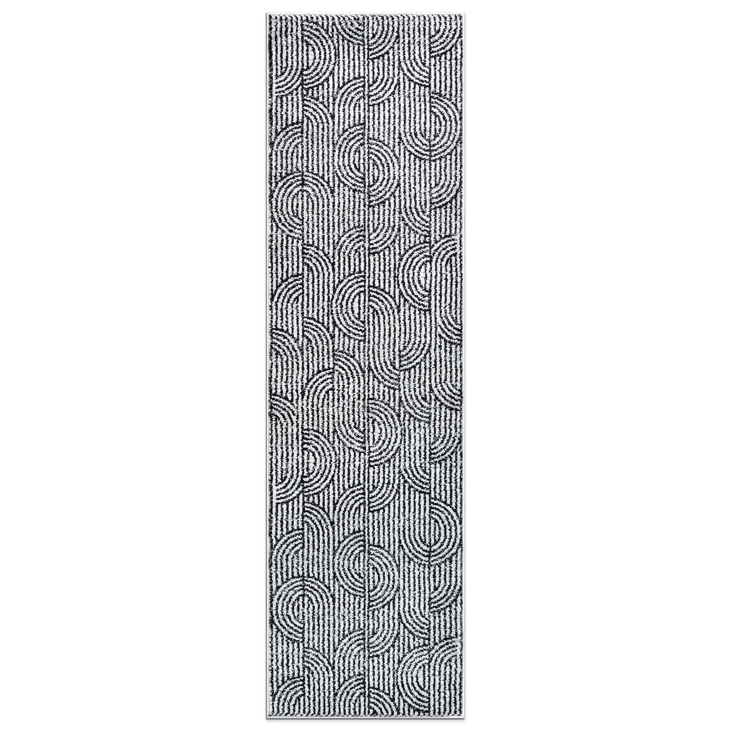 World Rug Gallery WR32CREAM2X7 Kensley 2 x 7 (ft) Flatweave Cream Rectangular Indoor Geometric Global Pet Friendly Runner rug