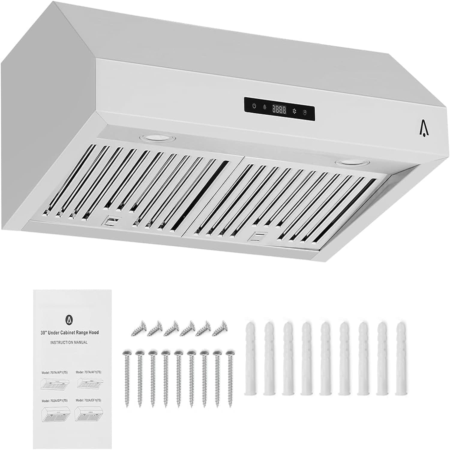 Qeetex 1LSHQQPHO-1315F0T8 Undercabinet-Range-Hoods - View #2