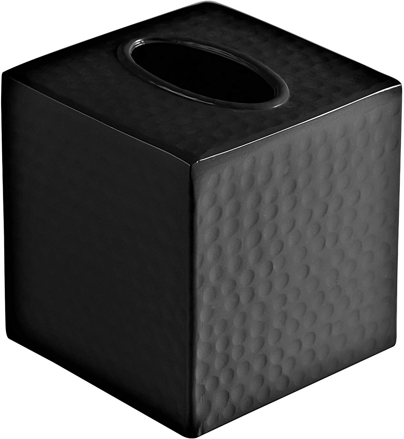 Black Tissue Box Cover,Square Tissue Box Cover,Black Tissue Box  Holders,Tissue Holder for Bathroom Accessories,Bathroom Tissue Holders