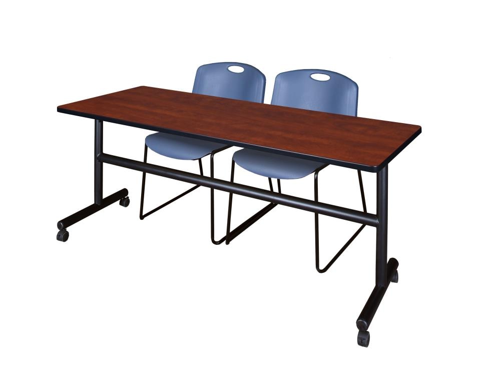 Regency MKFT7224CH44BE Training Brown 4-Person Training Table (72-in W x 29-in H)