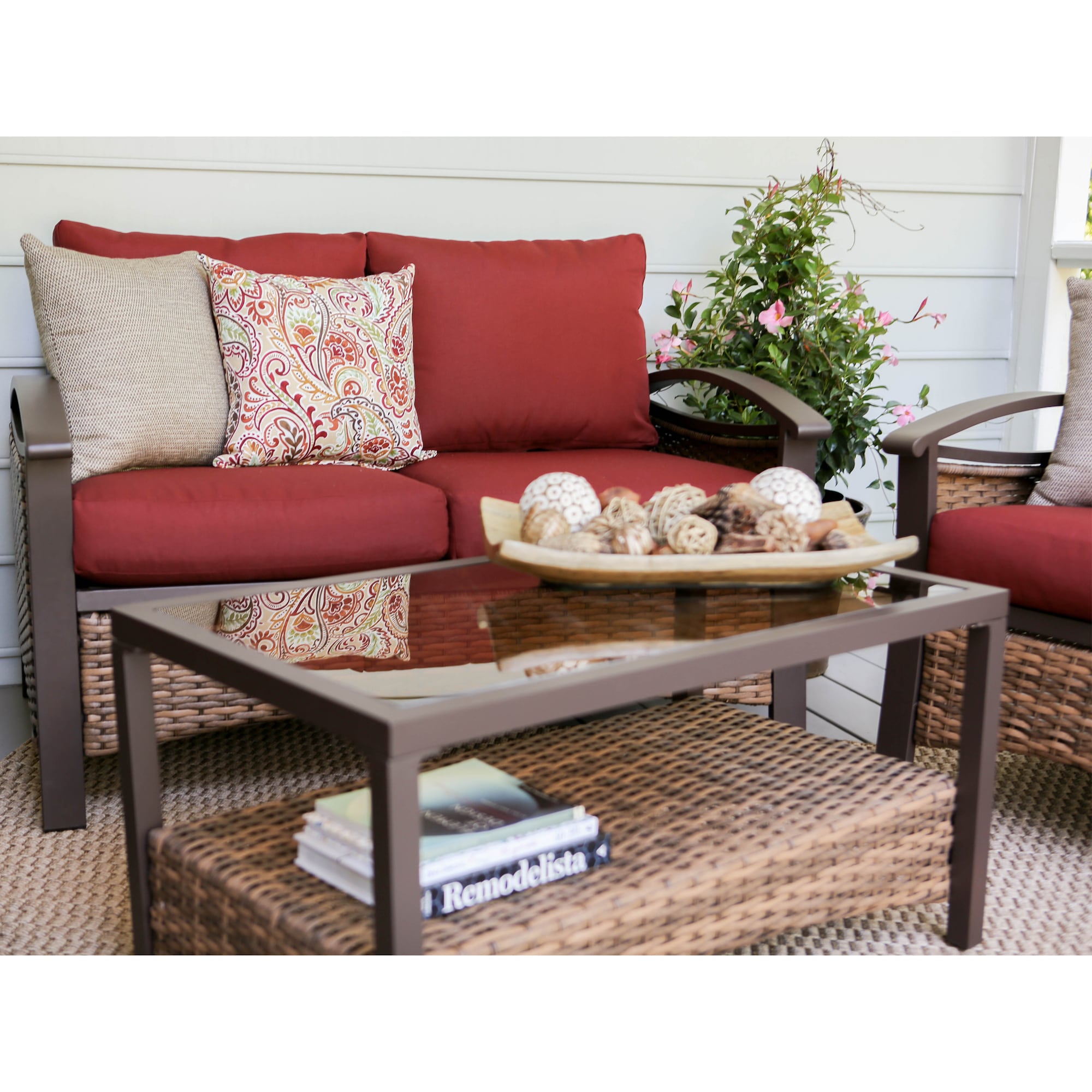 Leisure Made 788546-RED Patio-Conversation-Sets - View #6