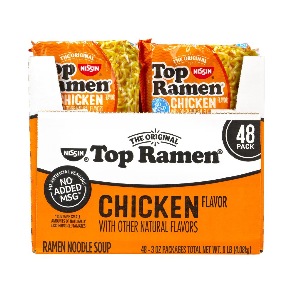 Nissin Top Ramen Noodle Soup, Ramen, Chicken Flavor - 3 oz
