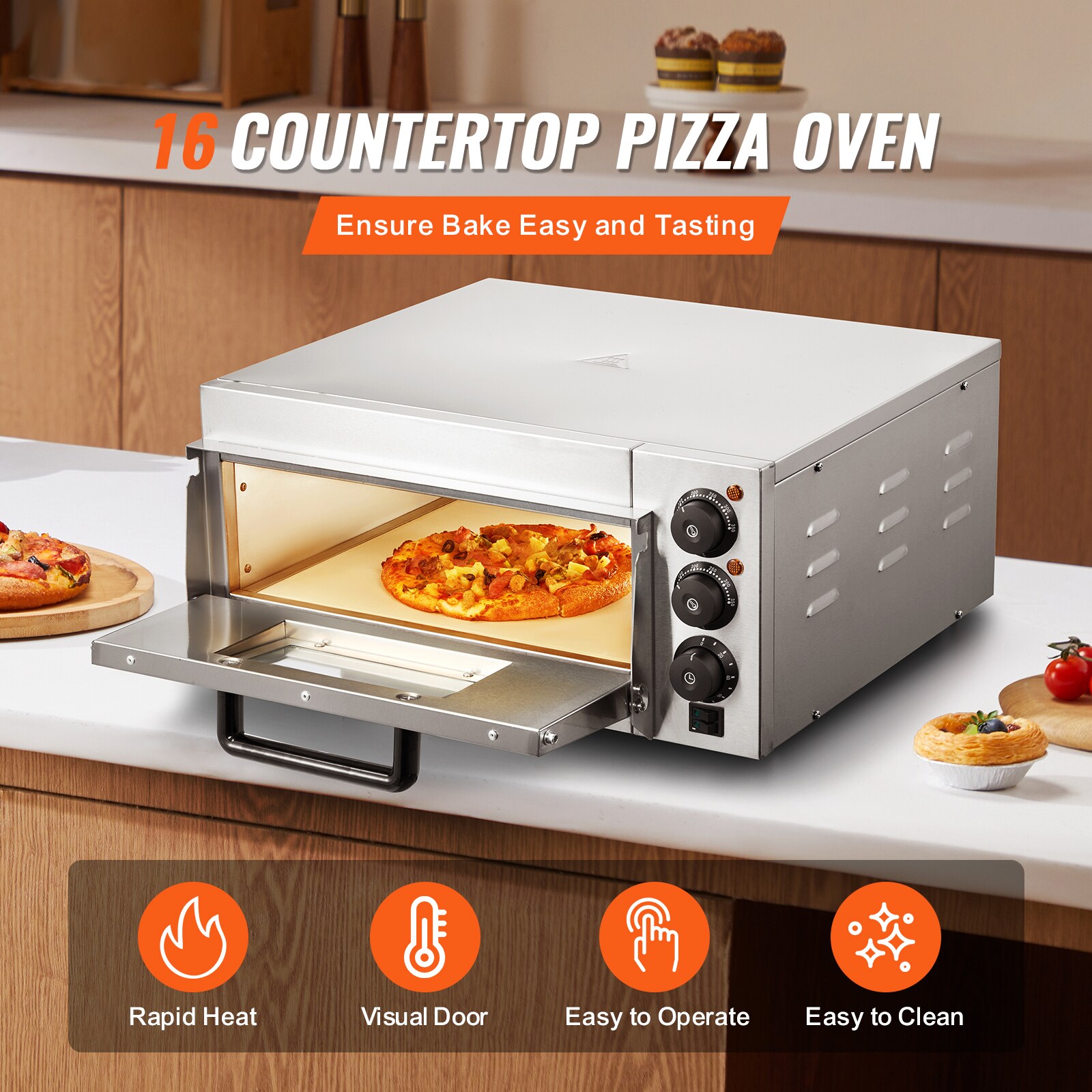VEVOR TMSDPSLBS117OFNENV1 Outdoor-Pizza-Ovens - View #3