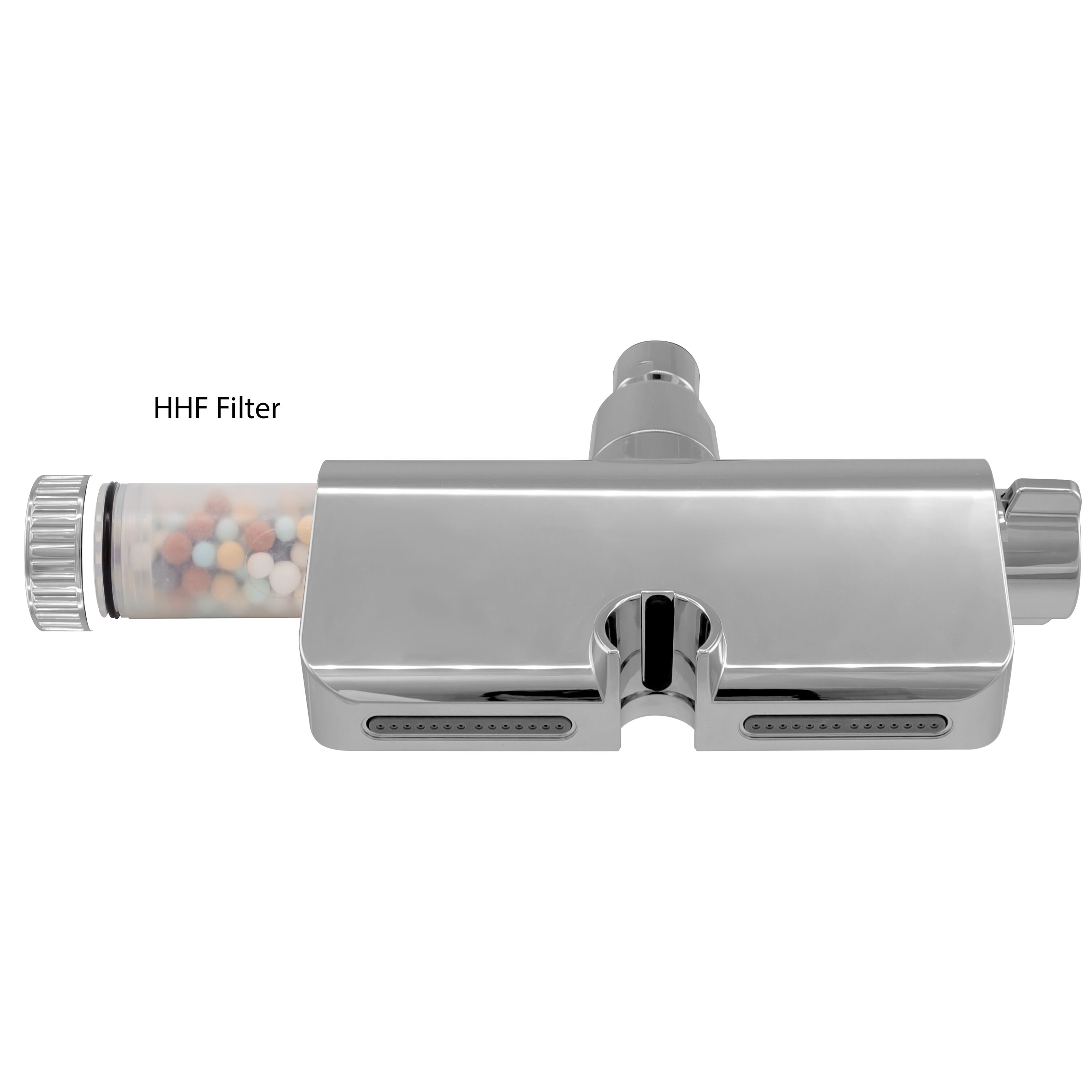 Chrome 10-Function Handheld Shower with Filter and Wall Mount