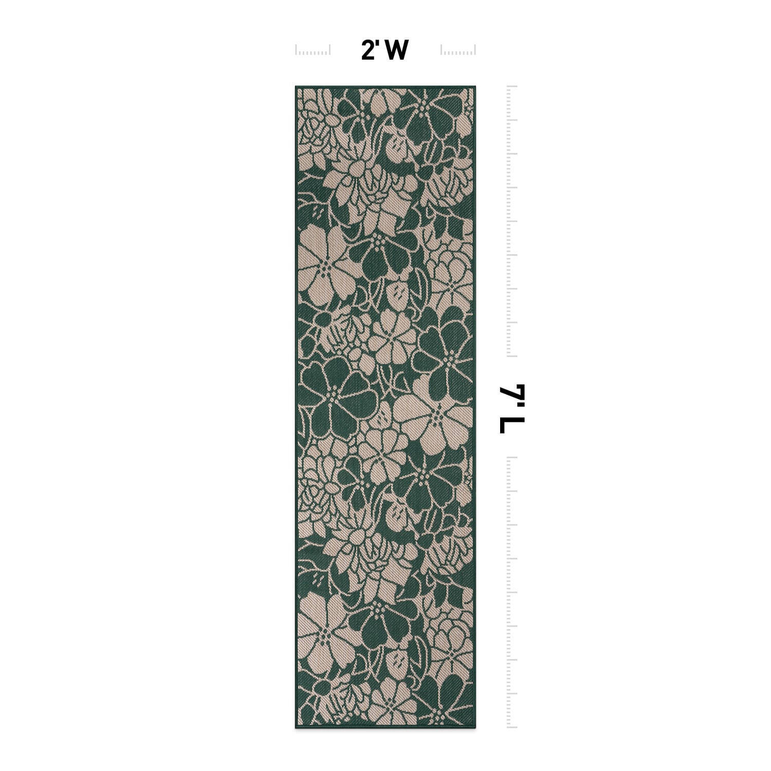 World Rug Gallery 115GREEN2X7 rugs - View #3