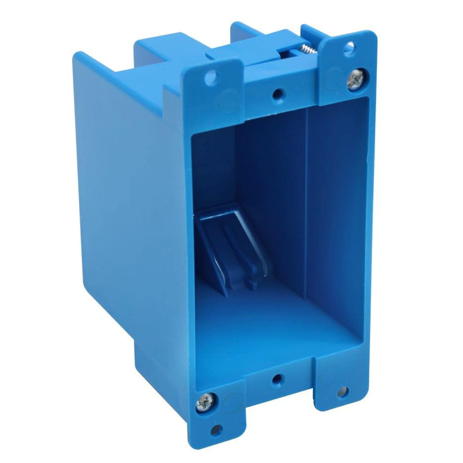 Etokfoks EFT1013C41 Old Work Box Plastic Junction for Switches PVC Electrical 14 cuin Outlet Box 1 Gang Deep ETL Listed for Home Improvement AWG Standard Fire Rated