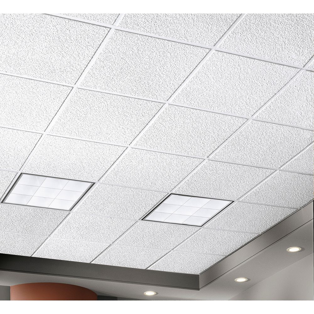 607A Ceramaguard Fine Fissured FG Ceiling Tile 24x24 Per, 55% OFF