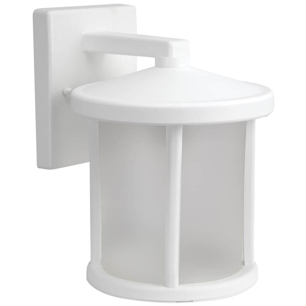 Solus WM-S52VF-WH-S Artisan 1 -Light 12.2-in H White Hardwired Motion Sensor Dusk to Dawn Outdoor Wall Light