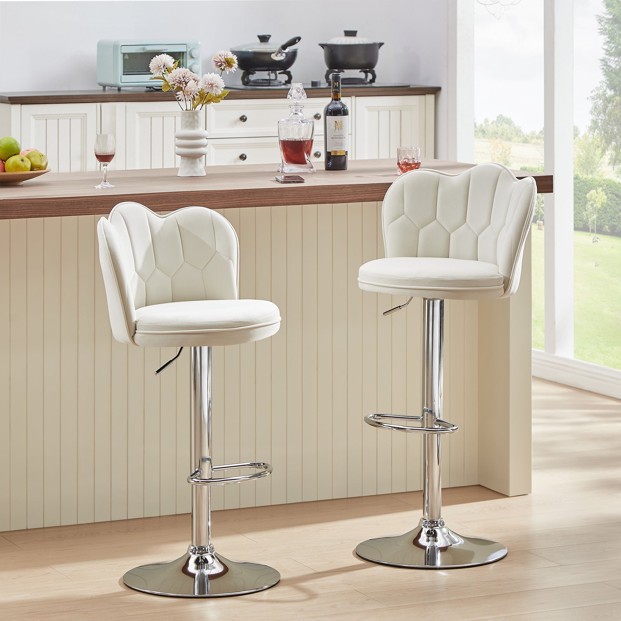 Vecelo LOE-C14-WHT stools - View #2