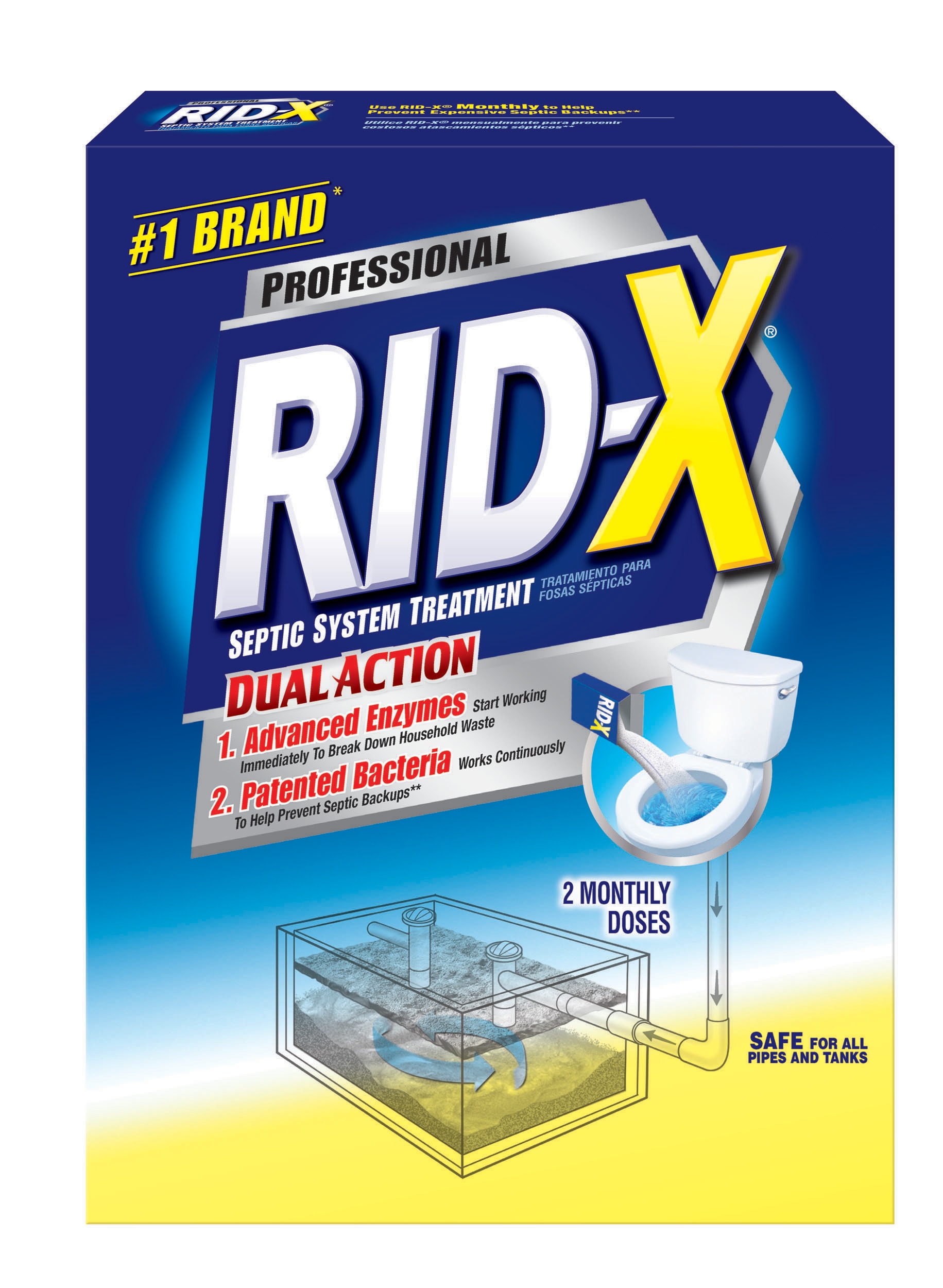RID-X Septic Treatment, 6 Month Supply Of Liquid, 48 oz 6 dose liquid