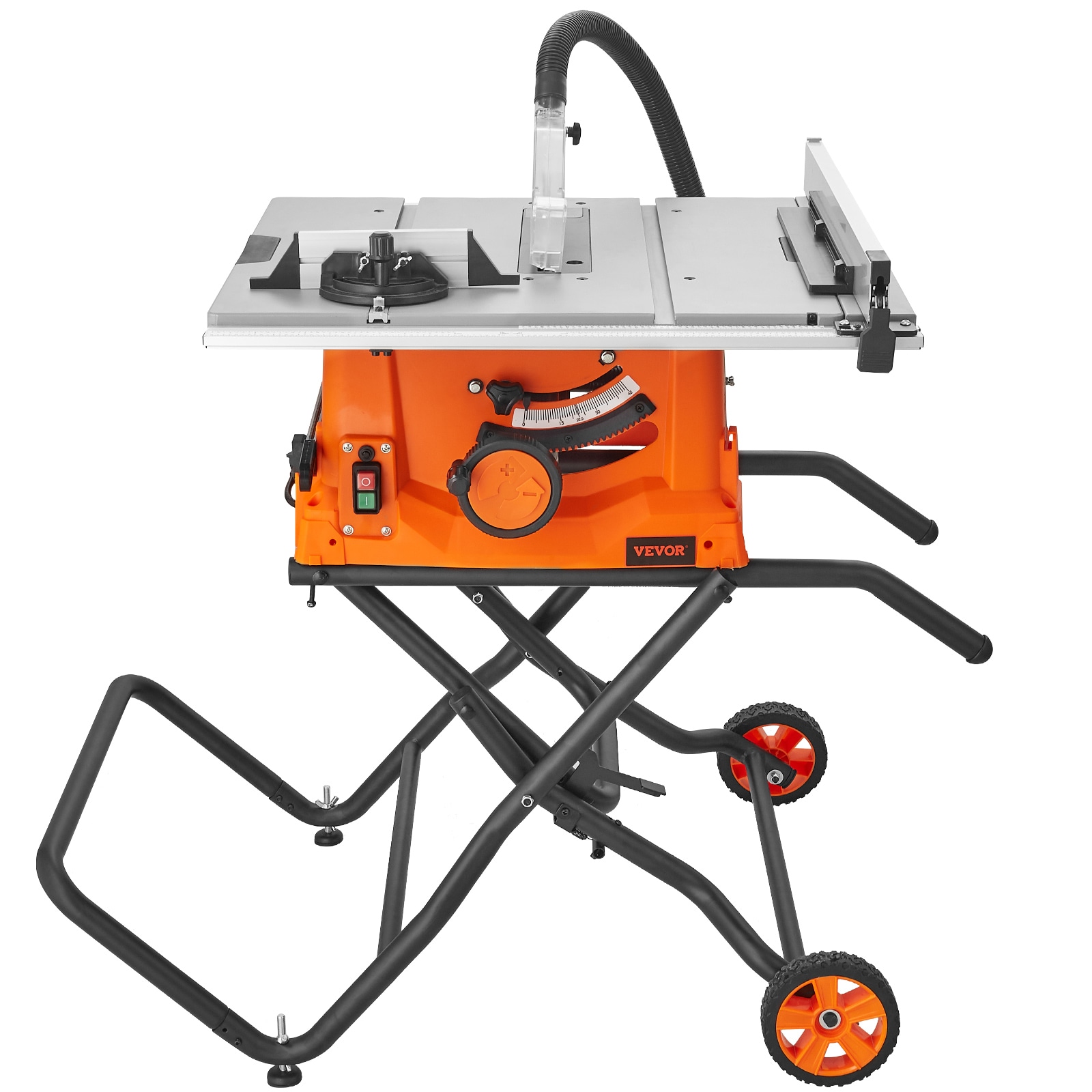 VEVOR Table Saw with Stand 10-in 15-Amp 120-Volt Corded Portable Jobsite Table Saw ZLXMGTJYZJMC2VQLNV1 Sansujyuku sansujyuku.com